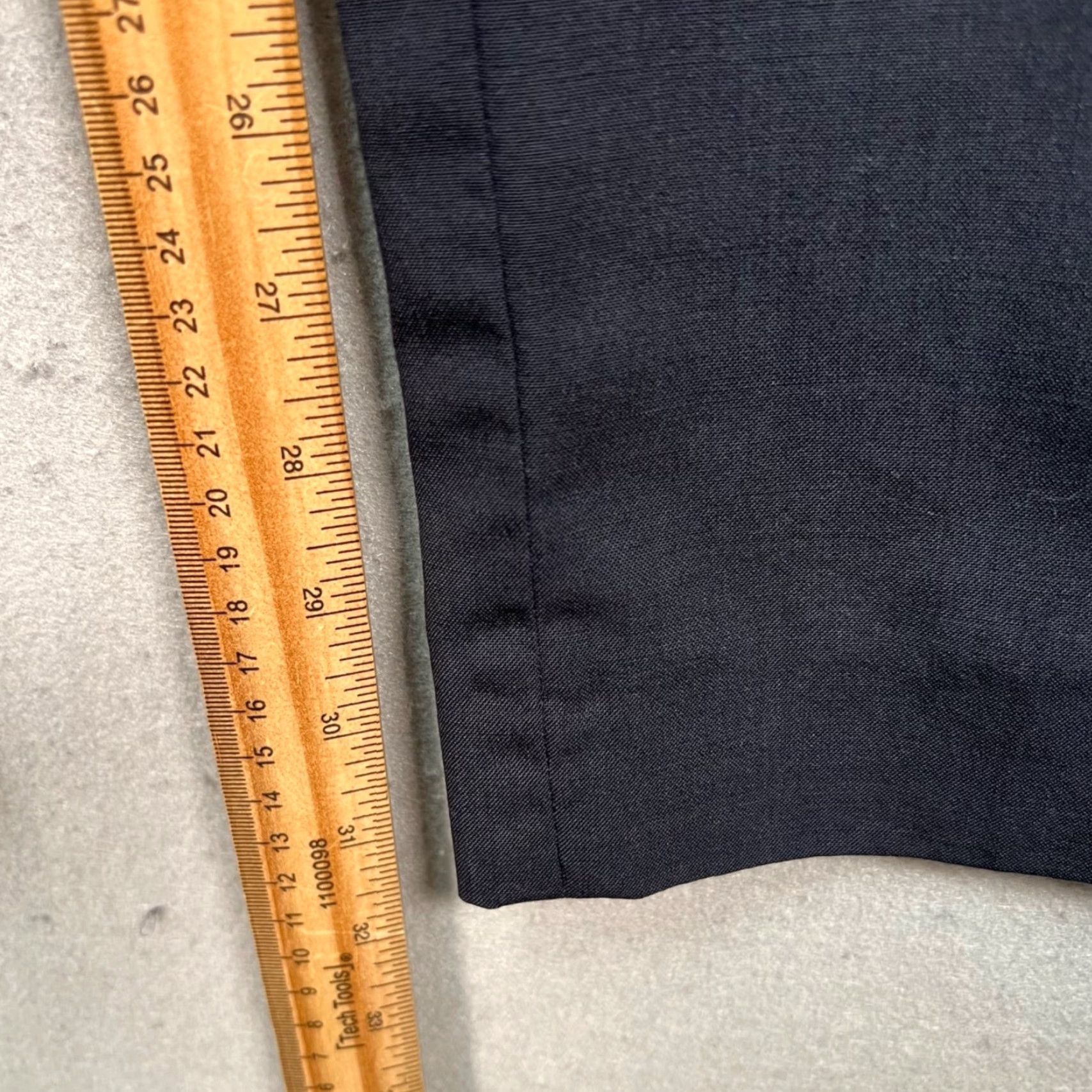 Sandro Sandro Pants WOMENS 38 Black Slim Fit Wool Blend Drawstring Front Flat Waist 27 In Inseam 32 In Chino Tapered Style Size 26" / US 2 / IT 38 - 7 Thumbnail