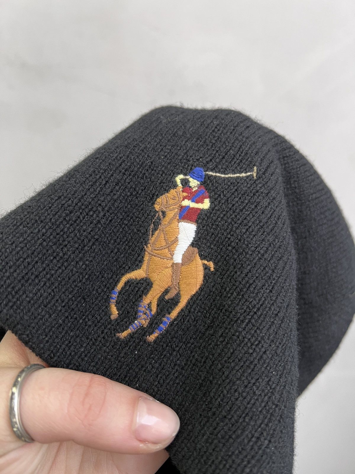 Polo Ralph Lauren Polo Ralph Lauren black big pony hat cap Size ONE SIZE - 9 Thumbnail
