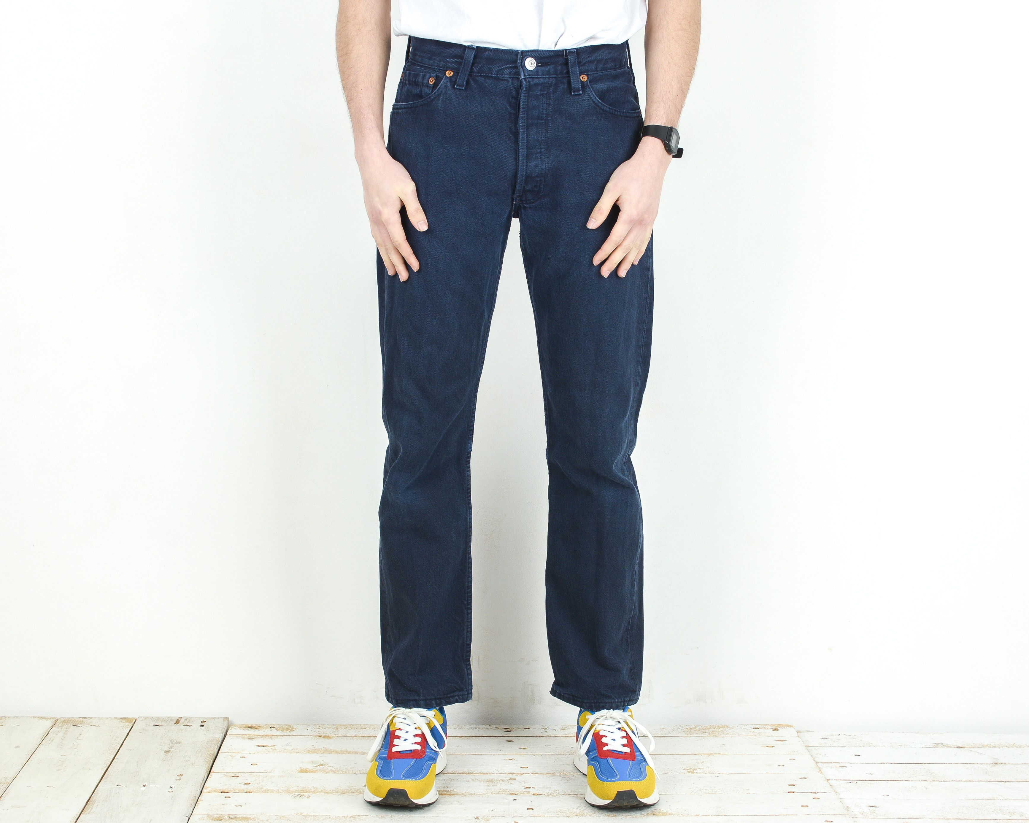 Levi's 501 W30 L30 Regular Straight Jeans Denim Pants Streetwear Size US 30 / EU 46 - 2 Thumbnail