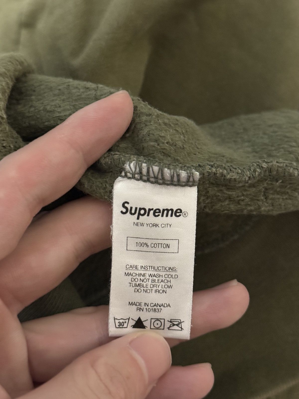 Supreme × Yohji Yamamoto Supreme Yohji Yamamoto crewneck Olive Size US XL / EU 56 / 4 - 6 Thumbnail