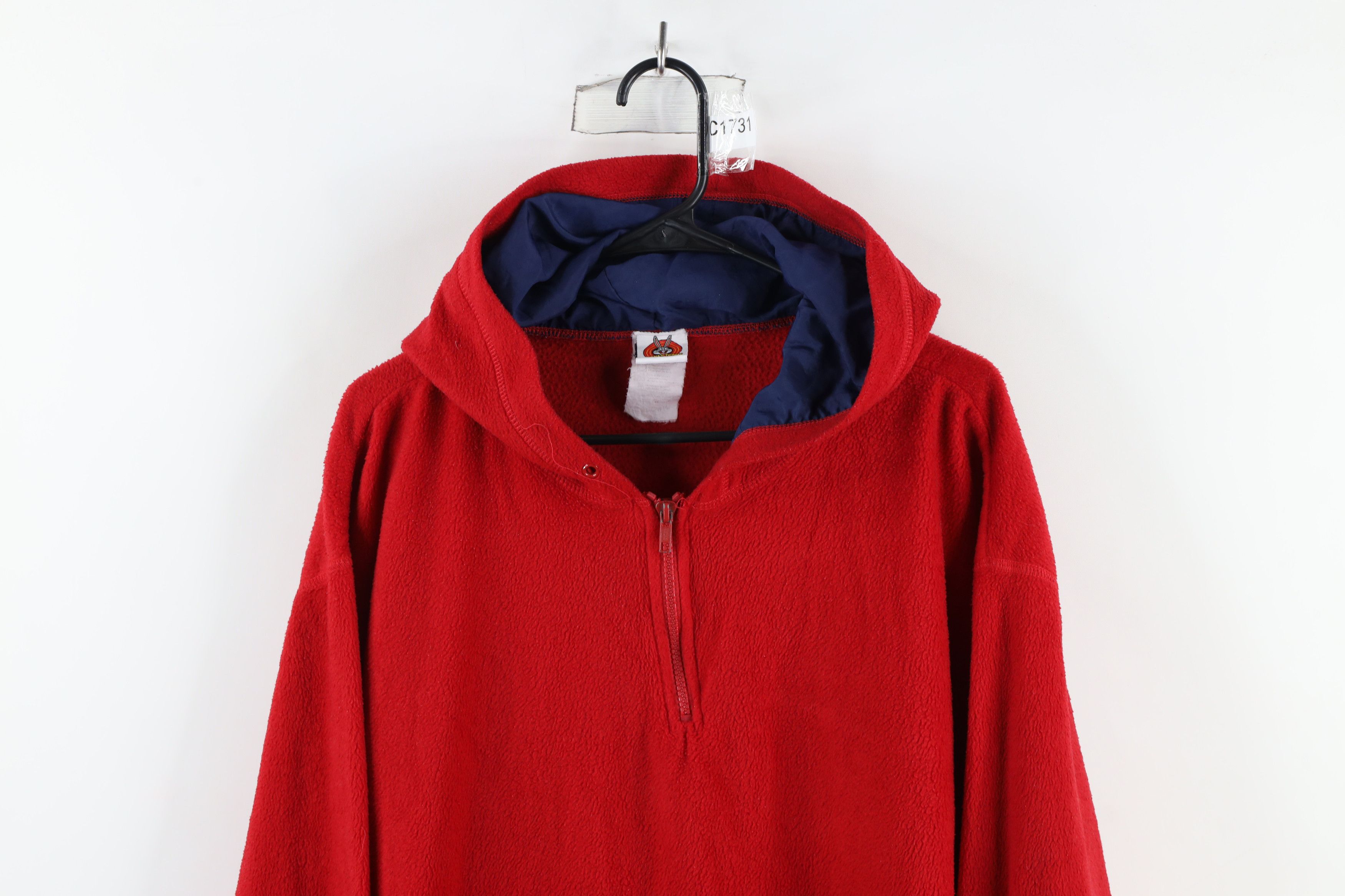 Vintage Vintage 90s Looney Tunes Taz She Devil Fleece Hoodie Size 4XL / US 24-26 - 2 Thumbnail