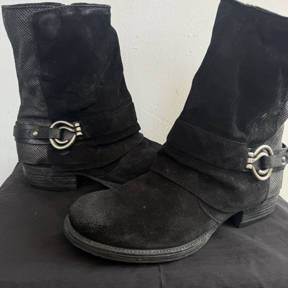 If Six Was Nine Vintage Avant Garde Boots Shoes Leather Style Rick Owens Size US 9 / IT 39 - 4 Thumbnail