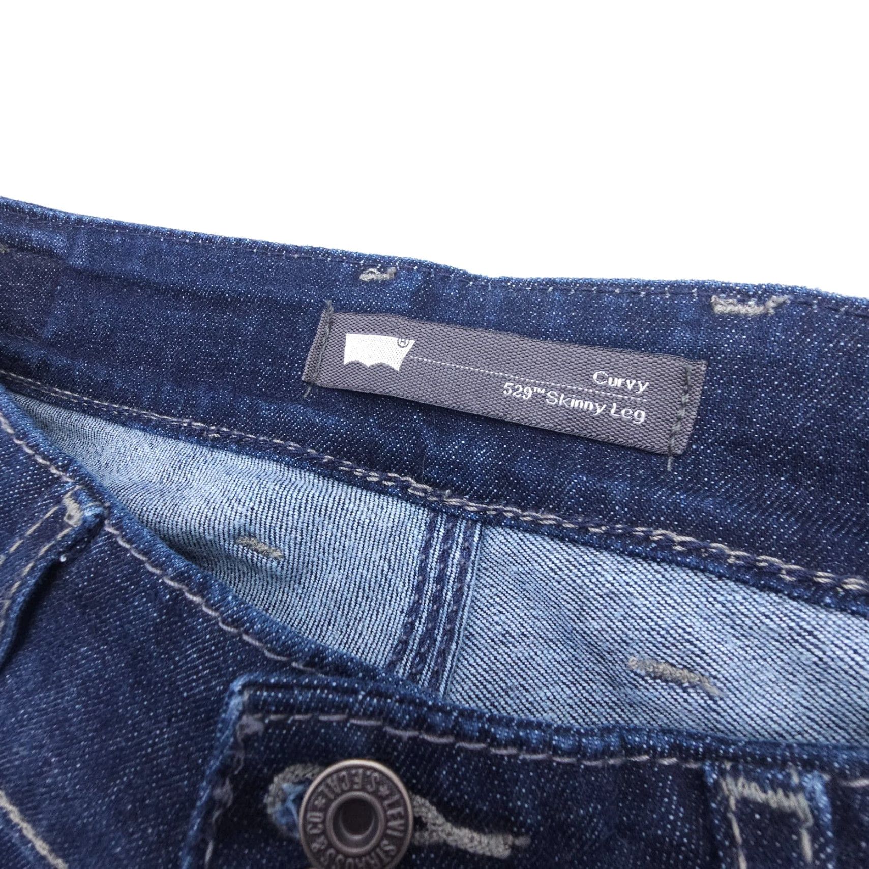 Levi's VINTAGE Levi's Levi's 529 Jeans Skinny Dark Wash 10 Women 30x31 Blue 2000s Denim Mens Womens Size 32" / US 10 / IT 46 - 4 Thumbnail