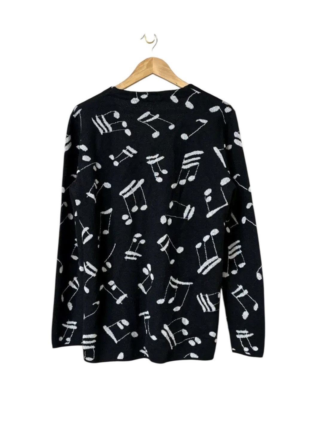 Saint Laurent Paris Saint Laurent Music Note Cardigan Size US M / EU 48-50 / 2 - 2 Thumbnail