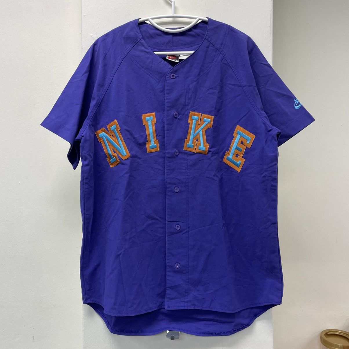 Vintage Vintage Nike Baseball Shirt Embroidered Logo Size US L / EU 52-54 / 3 - 1 Thumbnail