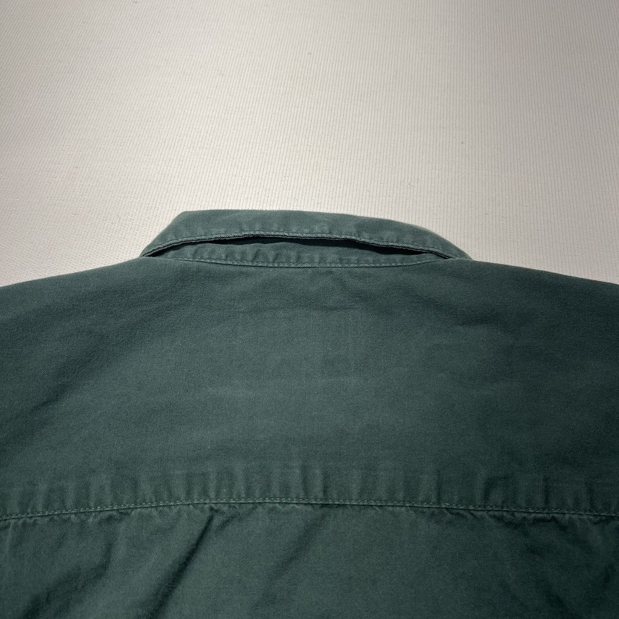 Vintage × Woolrich Woolen Mills Woolrich Button Up Shirt Green Pocket Solid Fern Classic Size M / US 6-8 / IT 42-44 - 16 Thumbnail