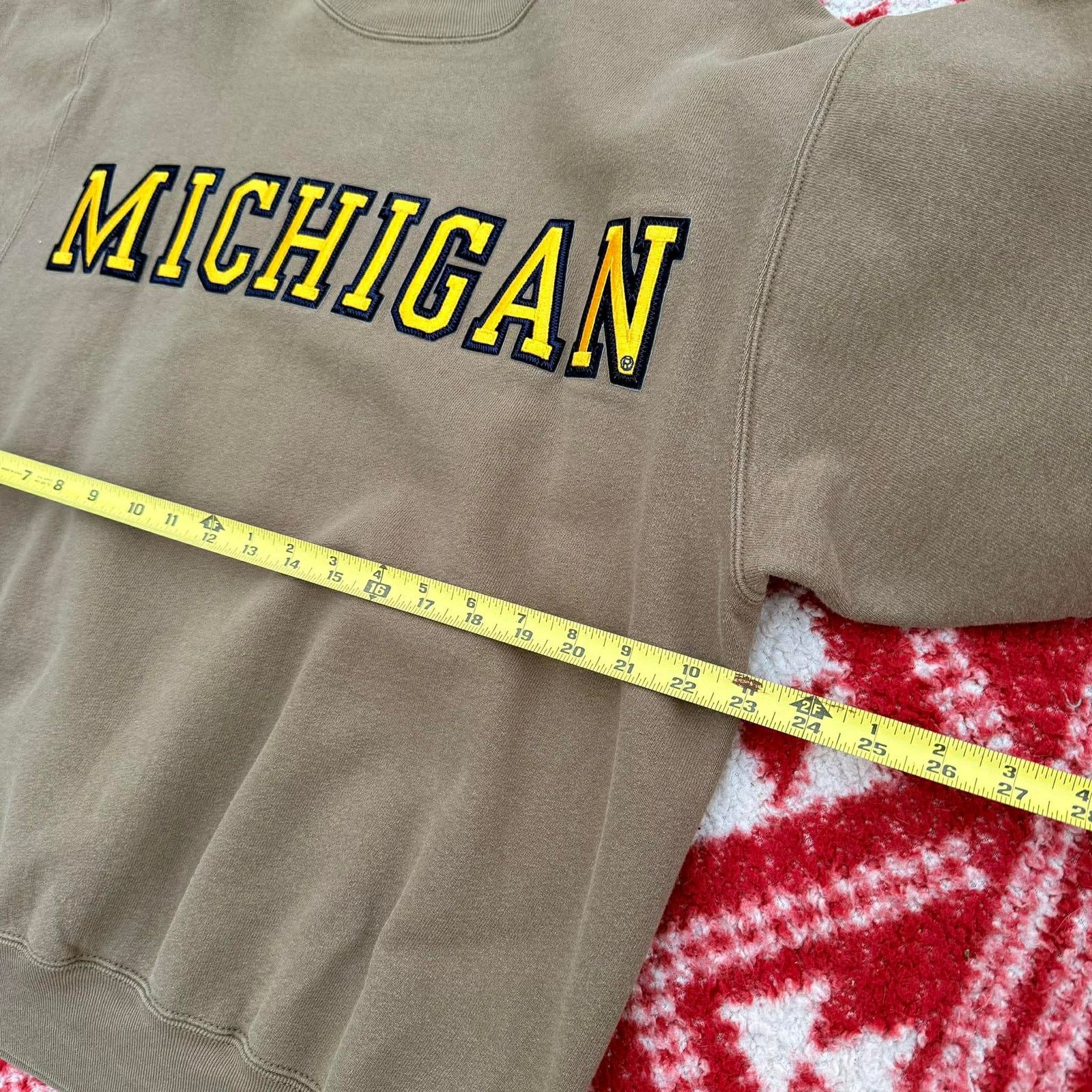 Fruit Of The Loom Vtg 90s Michigan Wolverines Sweatshirt Large Size US L / EU 52-54 / 3 - 3 Thumbnail