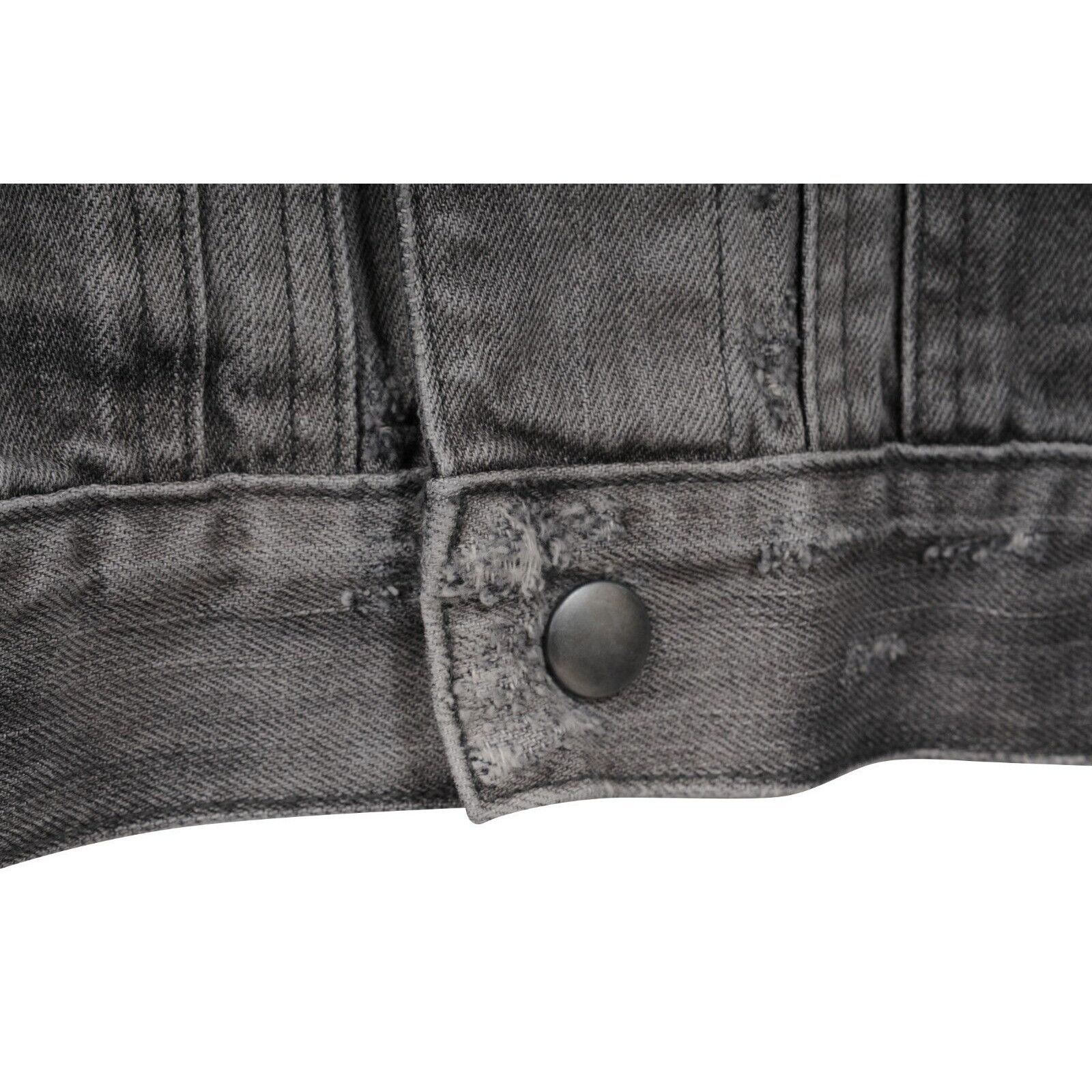 Allsaints Gambola Denim Jacket Distressed Gray Size US L / EU 52-54 / 3 - 8 Thumbnail
