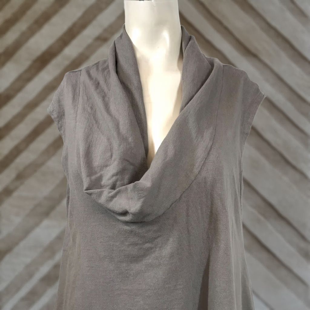 Vintage PACIFIC COTTON BRYN WALKER - Dress - Women - M - Gray - Sleeveless Cowl Neck Tunic Dress Size M / US 6-8 / IT 42-44 - 1 Thumbnail