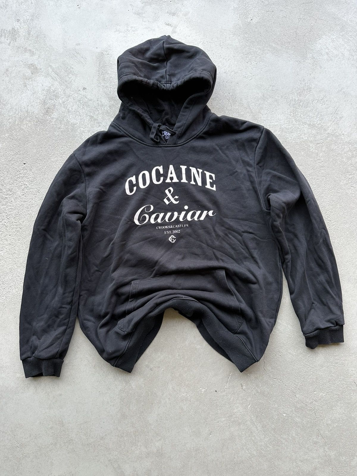 Casquette Snapback Noire Crooks & Castles 'Cocaine And Caviar' - Réglable, Marque JBB, Neuve Avec étiquettes