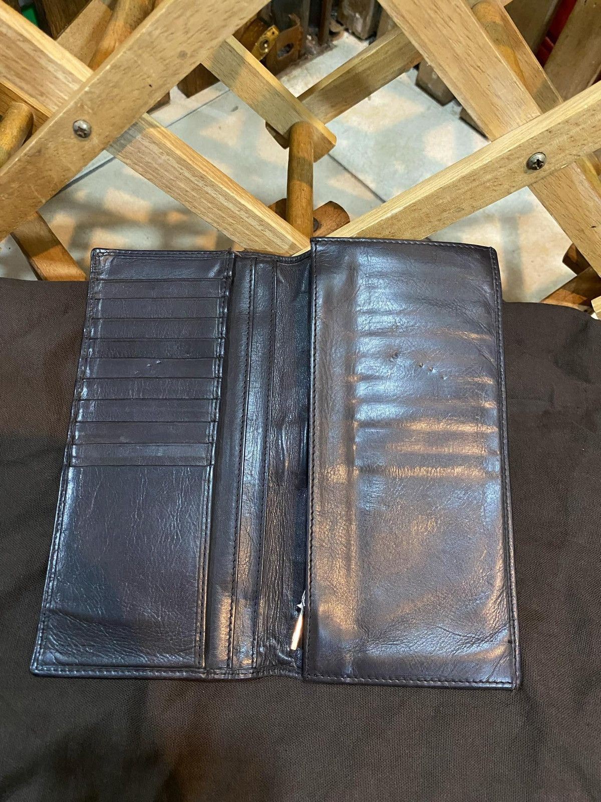 Bally × Designer × Vintage Bally Wallet Purse Brown Red Canvas Leather unisex Size ONE SIZE - 6 Thumbnail