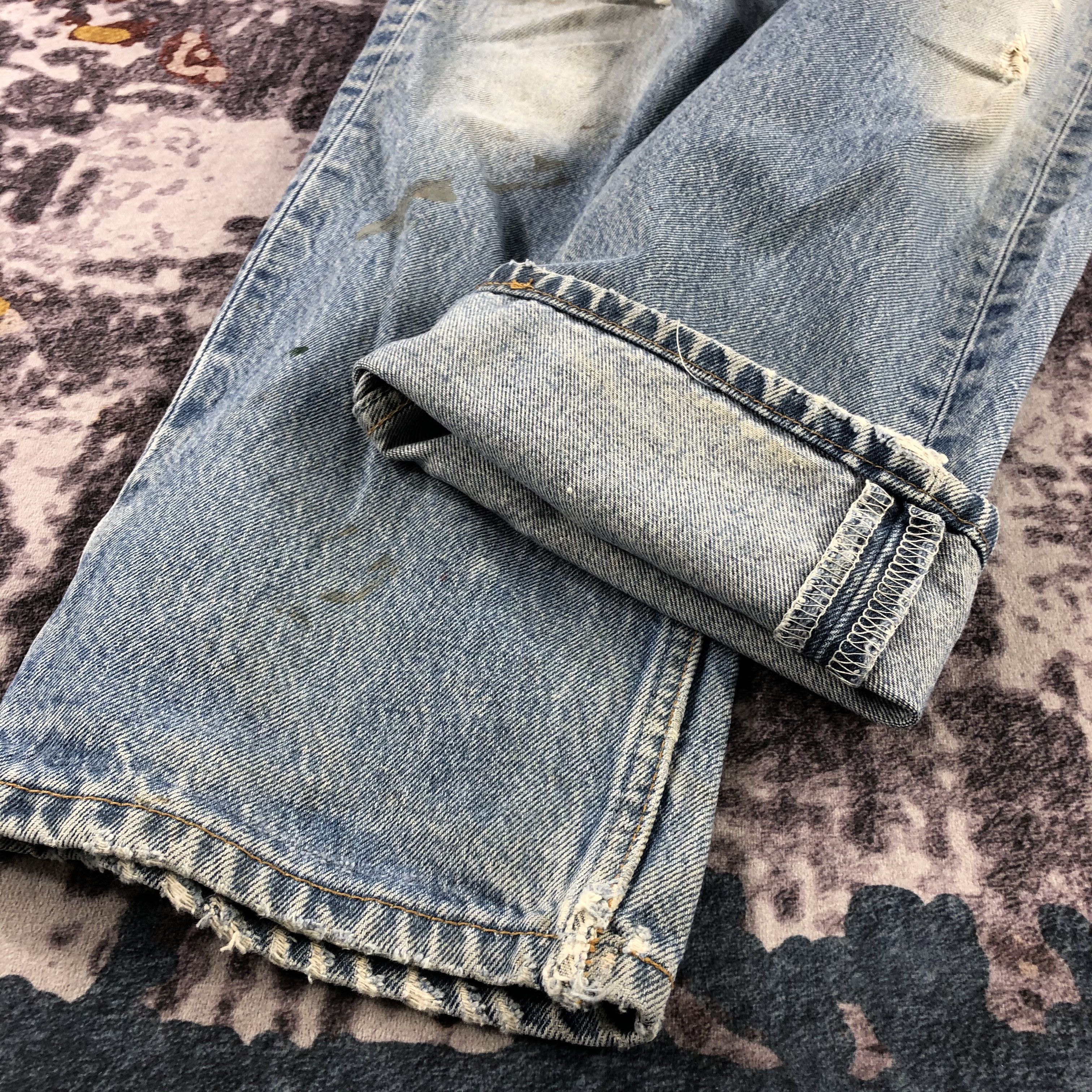 Levi's 90s Vintage Distress Levis 501 Jeans-JM2797 Size 28" / US 6 / IT 42 - 9 Thumbnail