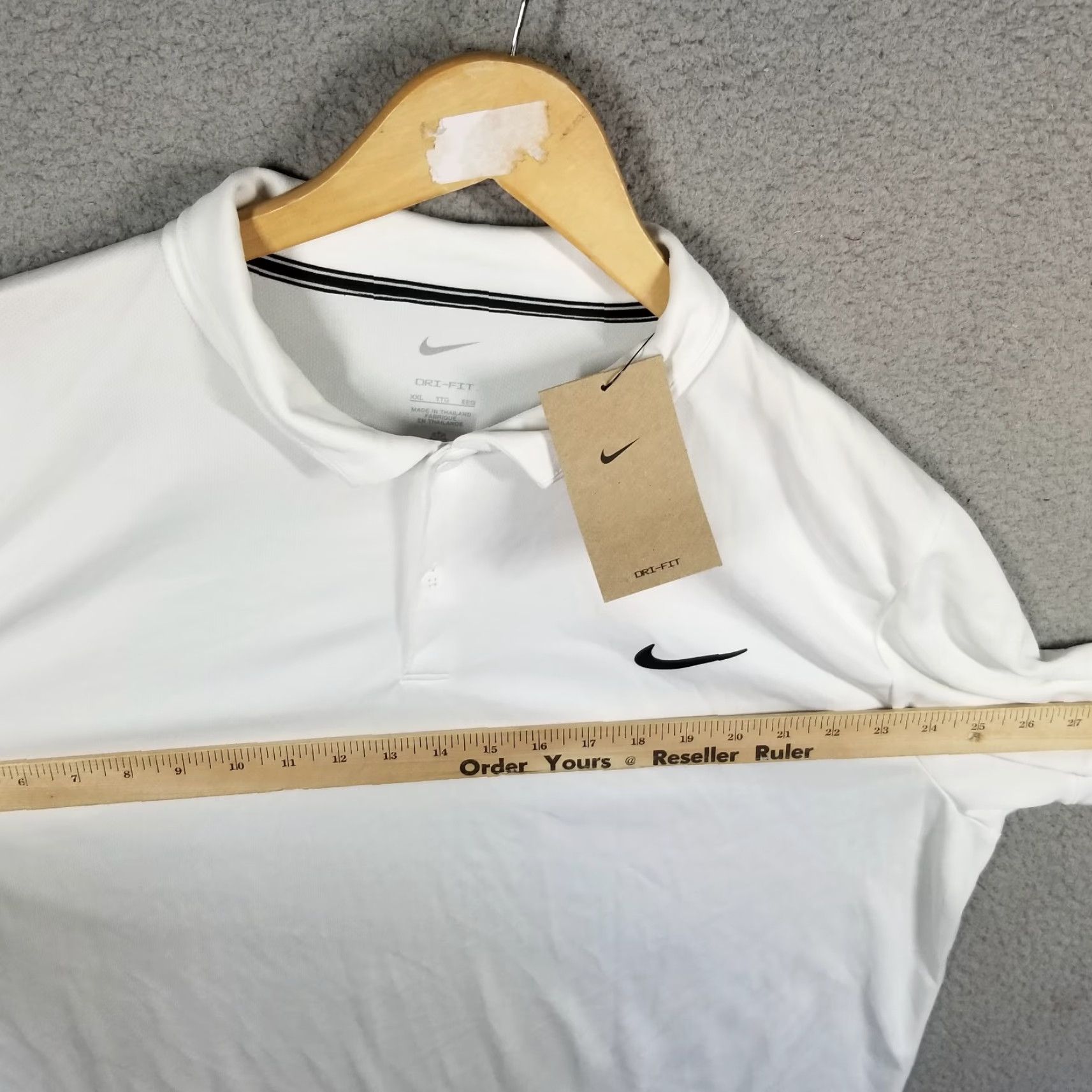Nike NIKE Dri-FIT Court Victory Polo Shirt 2XL White Standard Fit Tennis Golf NWT Size US XXL / EU 58 / 5 - 5 Thumbnail