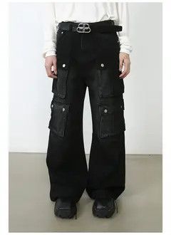 Japanese Brand Washed pants/sweatpants opium PlayboiCarti zipper Size US 36 / EU 52 - 7 Thumbnail