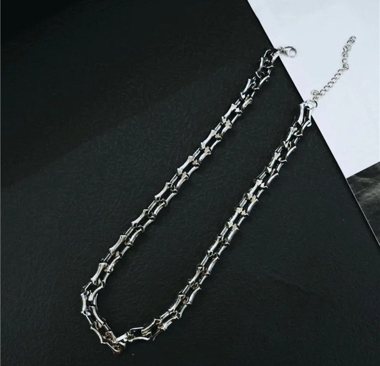 Jewelry Hip hop hardware chain thick necklace Size ONE SIZE - 3 Thumbnail