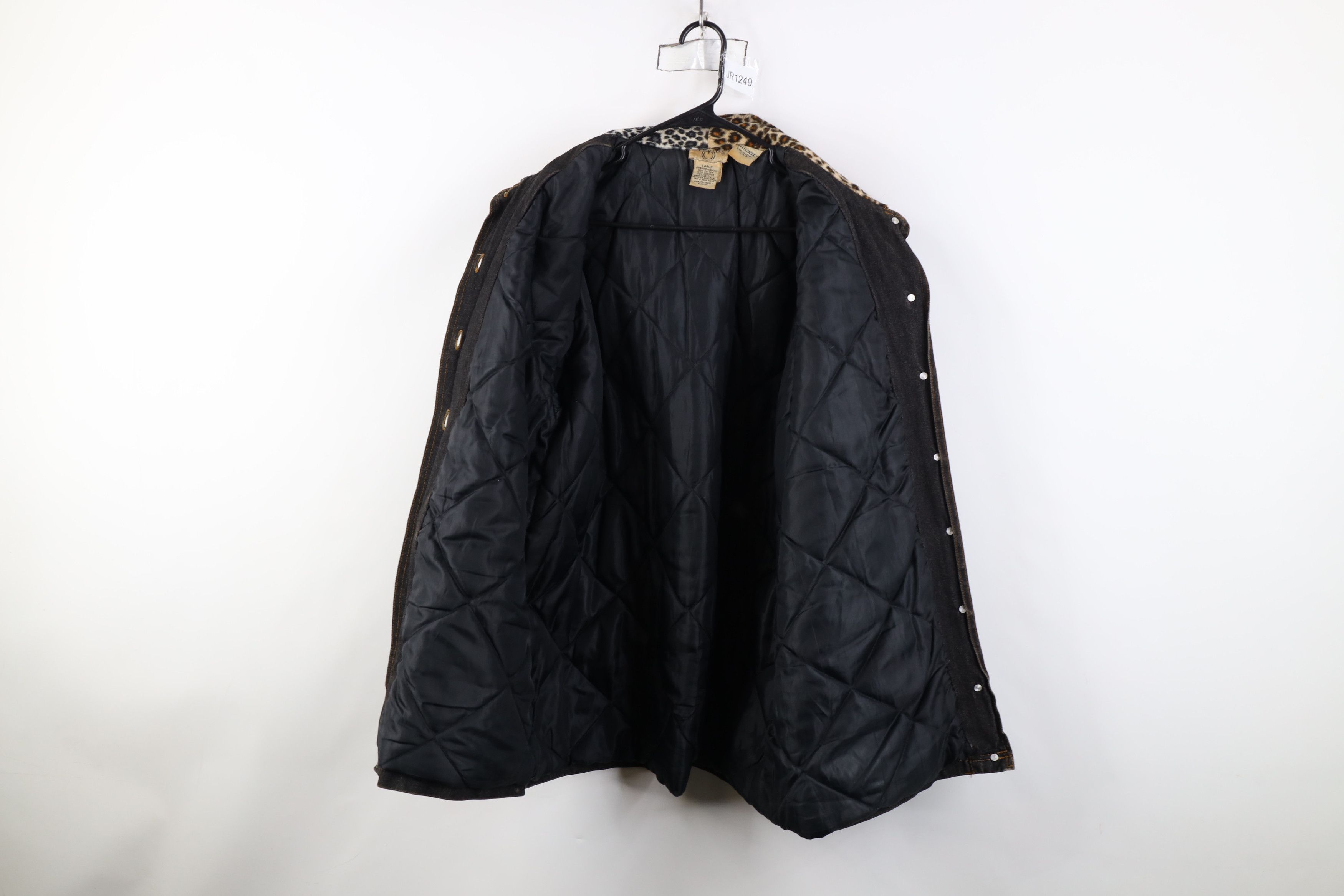 Vintage Vintage 90s Streetwear Quilted Denim Chore Barn Jacket Size L / US 10 / IT 46 - 11 Thumbnail