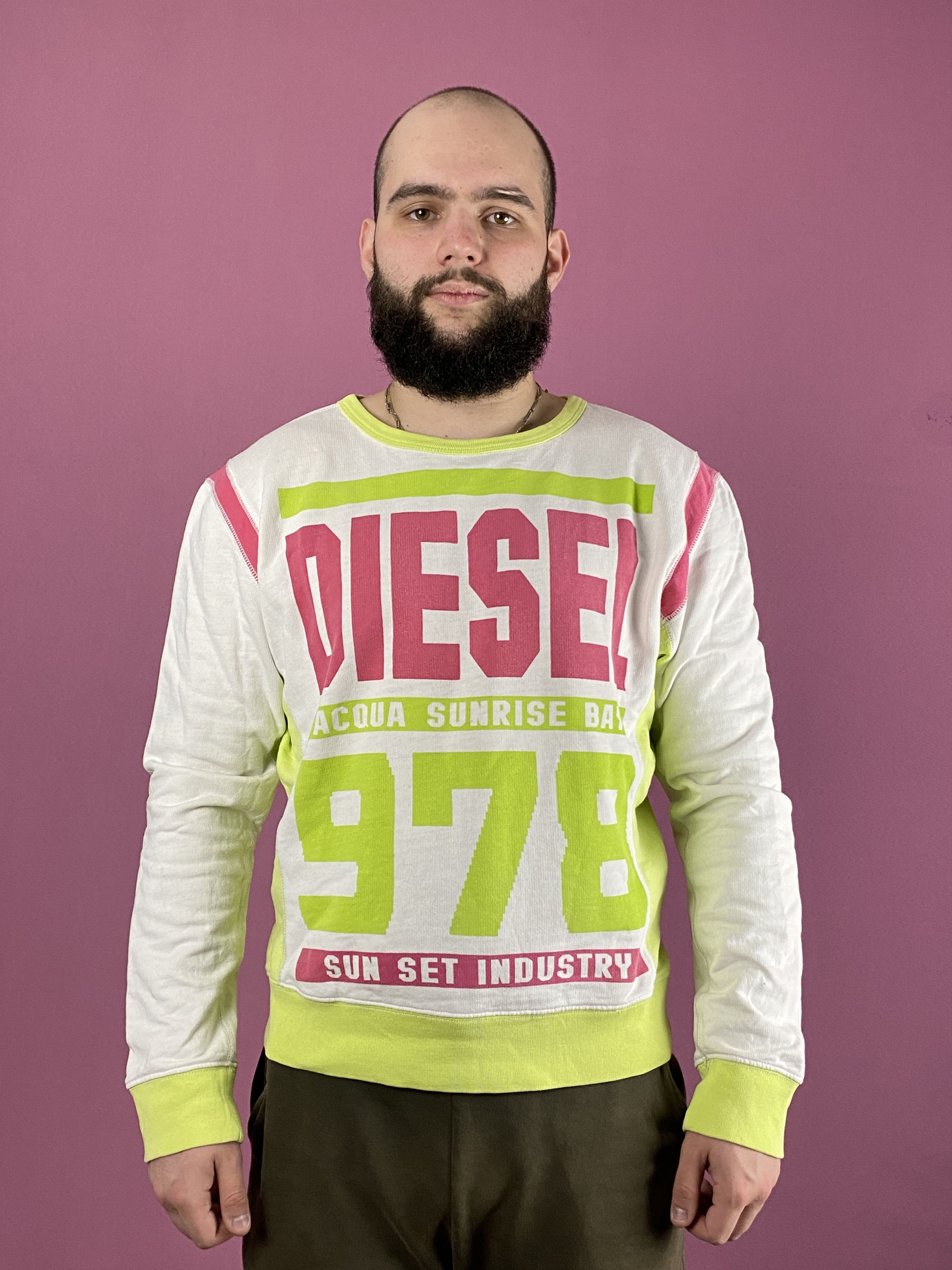 Diesel × Vintage Diesel Vintage Men's Big Logo Sweatshirt - L Size US L / EU 52-54 / 3 - 2 Thumbnail