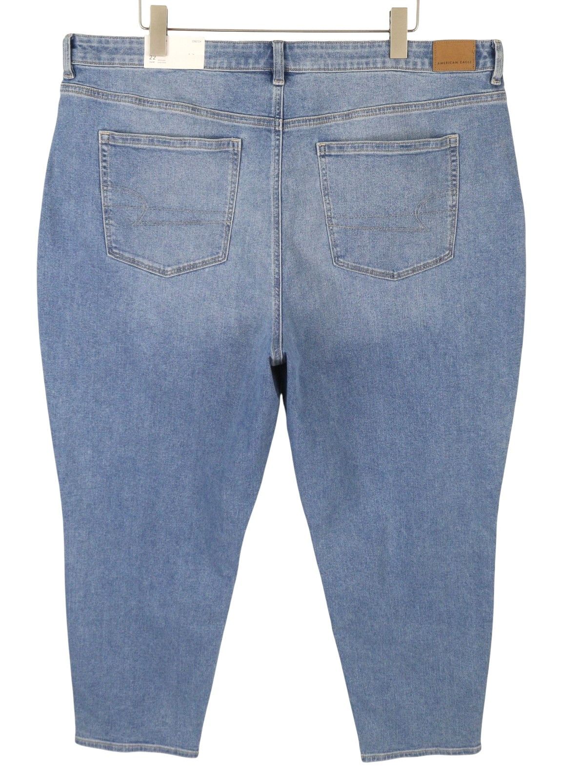 American Eagle Outfitters STRETCH MOM W36 Washed Blue Jeans 88787 Size 36" / US 14 / IT 50 - 4 Thumbnail