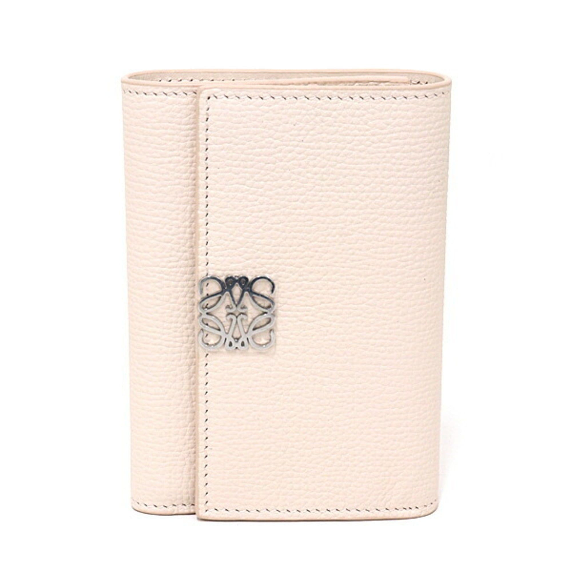 Loewe Loewe Anagram Vertical Wallet Small Pebble Grain Calf Tri-fold C821S33X12 TALCO Unused Size ONE SIZE - 1 Thumbnail