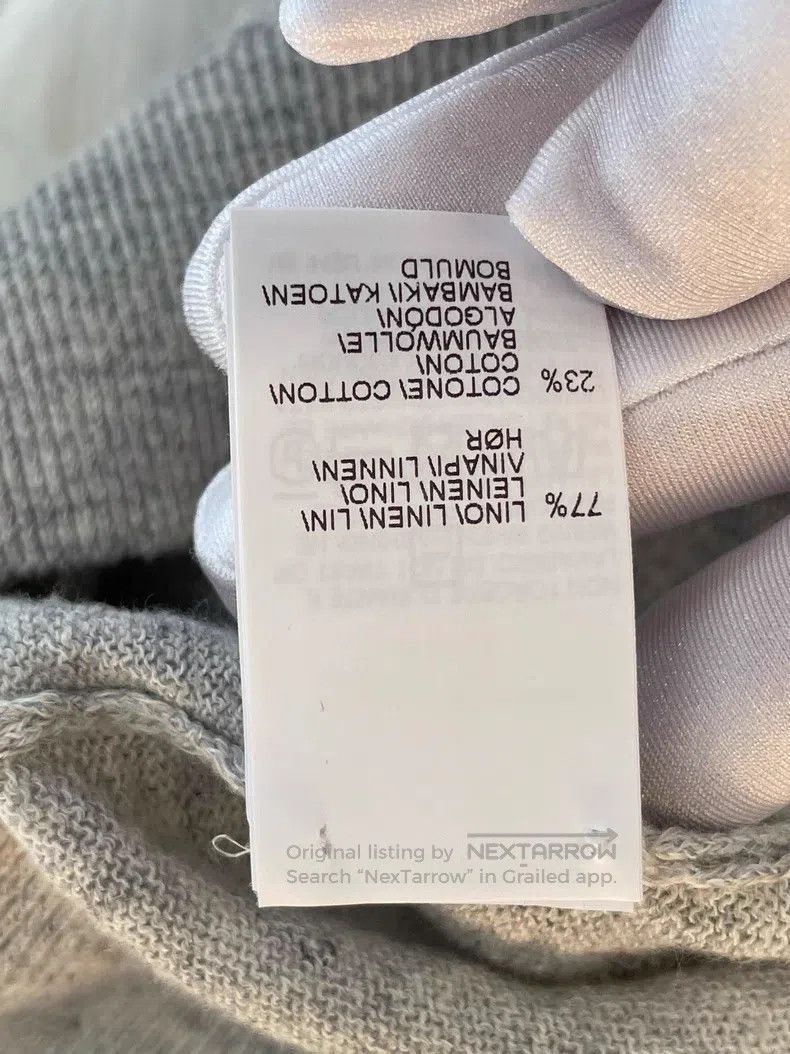 Brunello Cucinelli Brunello Cucinelli Gray Beaded Linen Sweater Size XS / US 0-2 / IT 36-38 - 7 Thumbnail