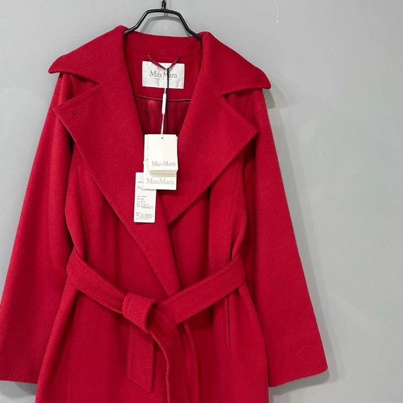 Max Mara Max Mara Red Long Coat Size XL / US 12-14 / IT 48-50 - 2 Thumbnail