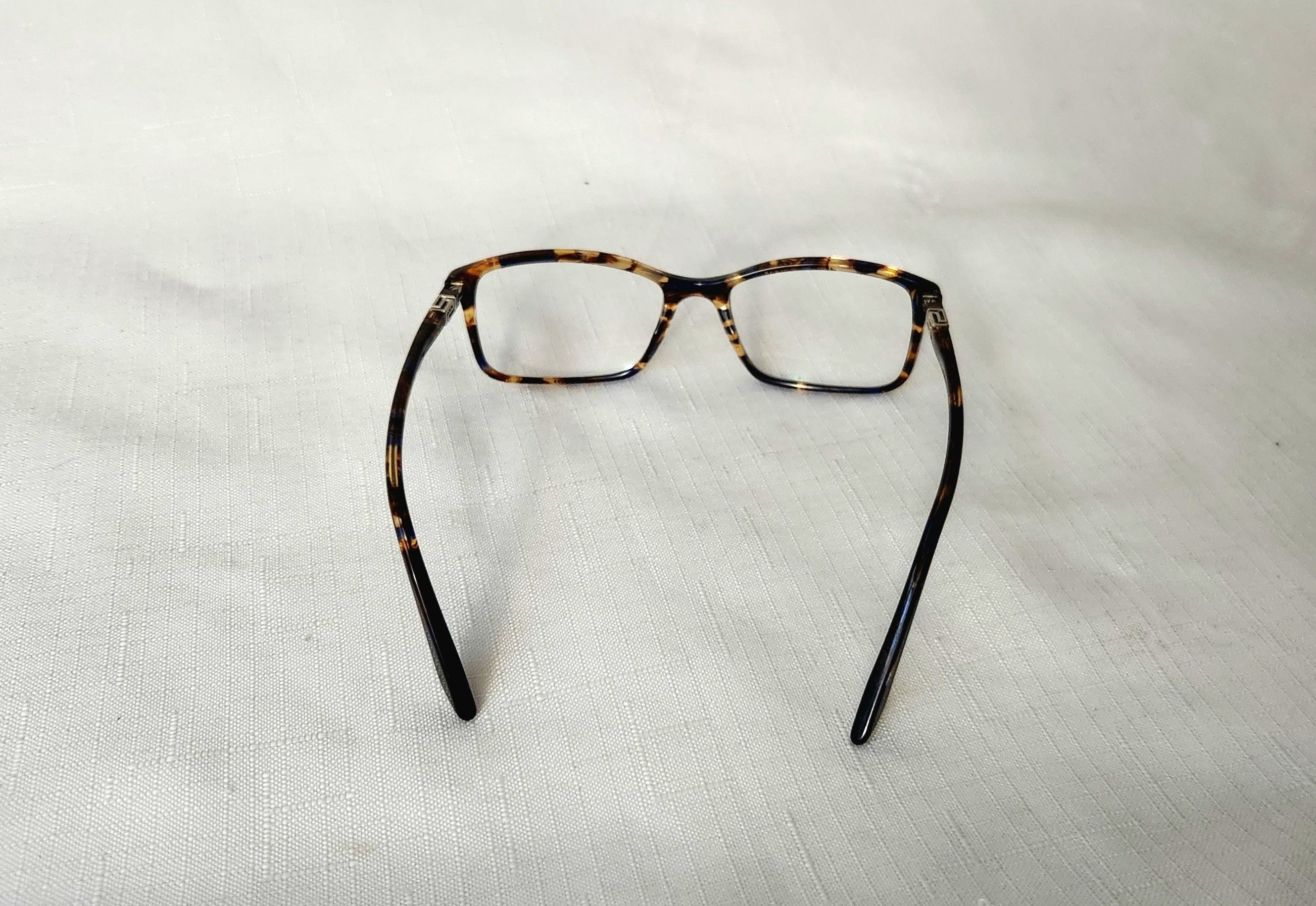 Designer × Versace Versace MOD. 3163 992 Brown Tortoise Eyeglasses Frames Size ONE SIZE - 4 Thumbnail