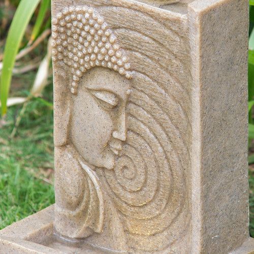 Designer × Homemade 9x6.5x14" Indoor Buddha Water Fountain, Polyresin Tabletop F Size US L / EU 52-54 / 3 - 3 Thumbnail