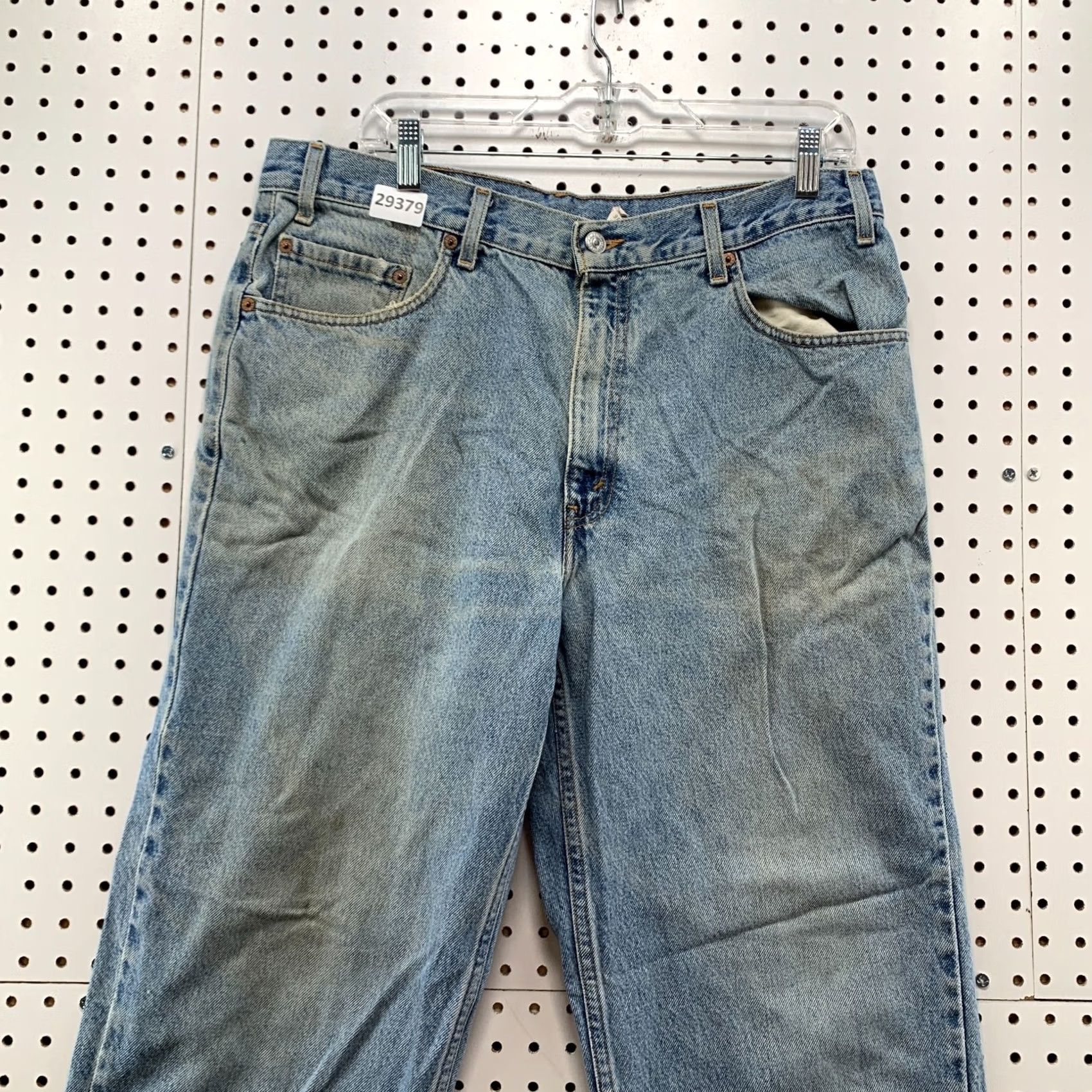 Levi's Vintage 90s Levi'S 550 Denim Blue Jeans Mens Size Fits 35X28.5 Relaxed Straight Size US 35 - 5 Thumbnail