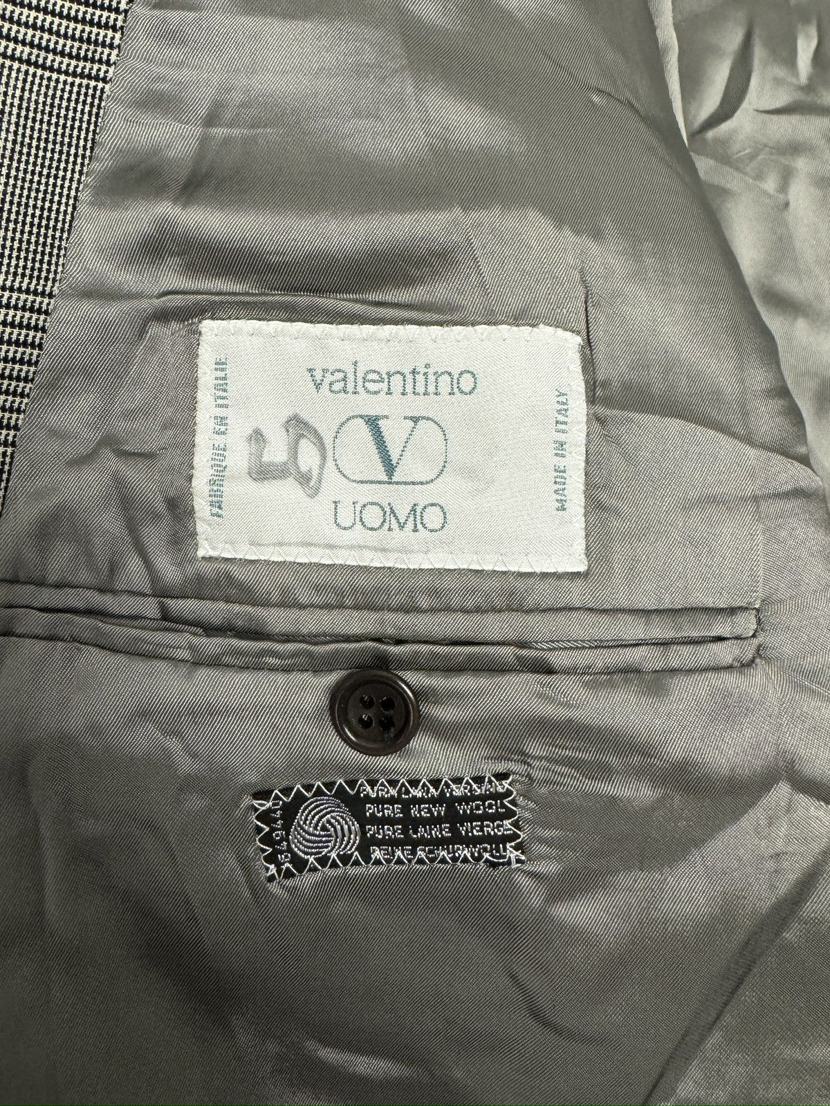 Valentino VALENTINO UOMO Made in Italy Peak Lapel DB Wool Blazer Size 44L - 8 Thumbnail
