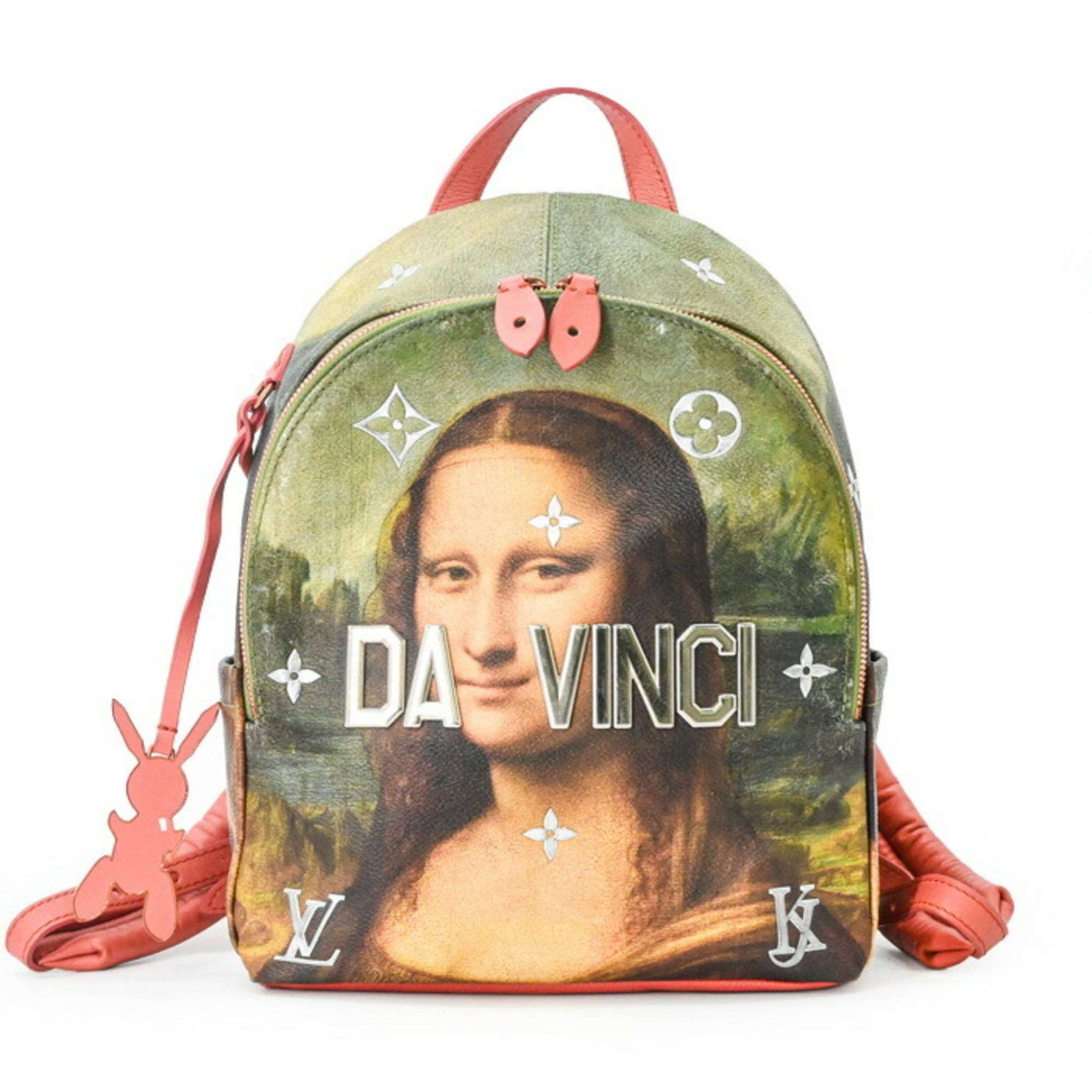 Louis Vuitton Louis Vuitton Mona Lisa Backpack Palm Springs Masters Collection Pink Green M43375 Size ONE SIZE - 1 Thumbnail