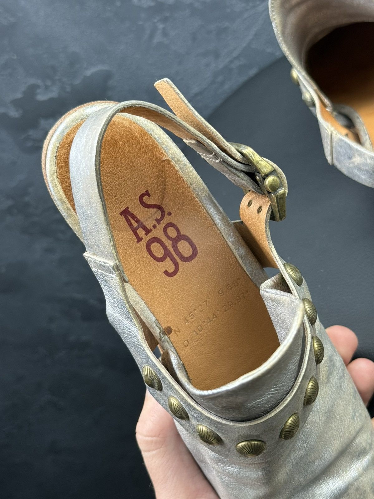 A.S.98 AS 98 Airstep Leather Flats Sandals Mules Bohemian Style Size US 9 / IT 39 - 6 Thumbnail