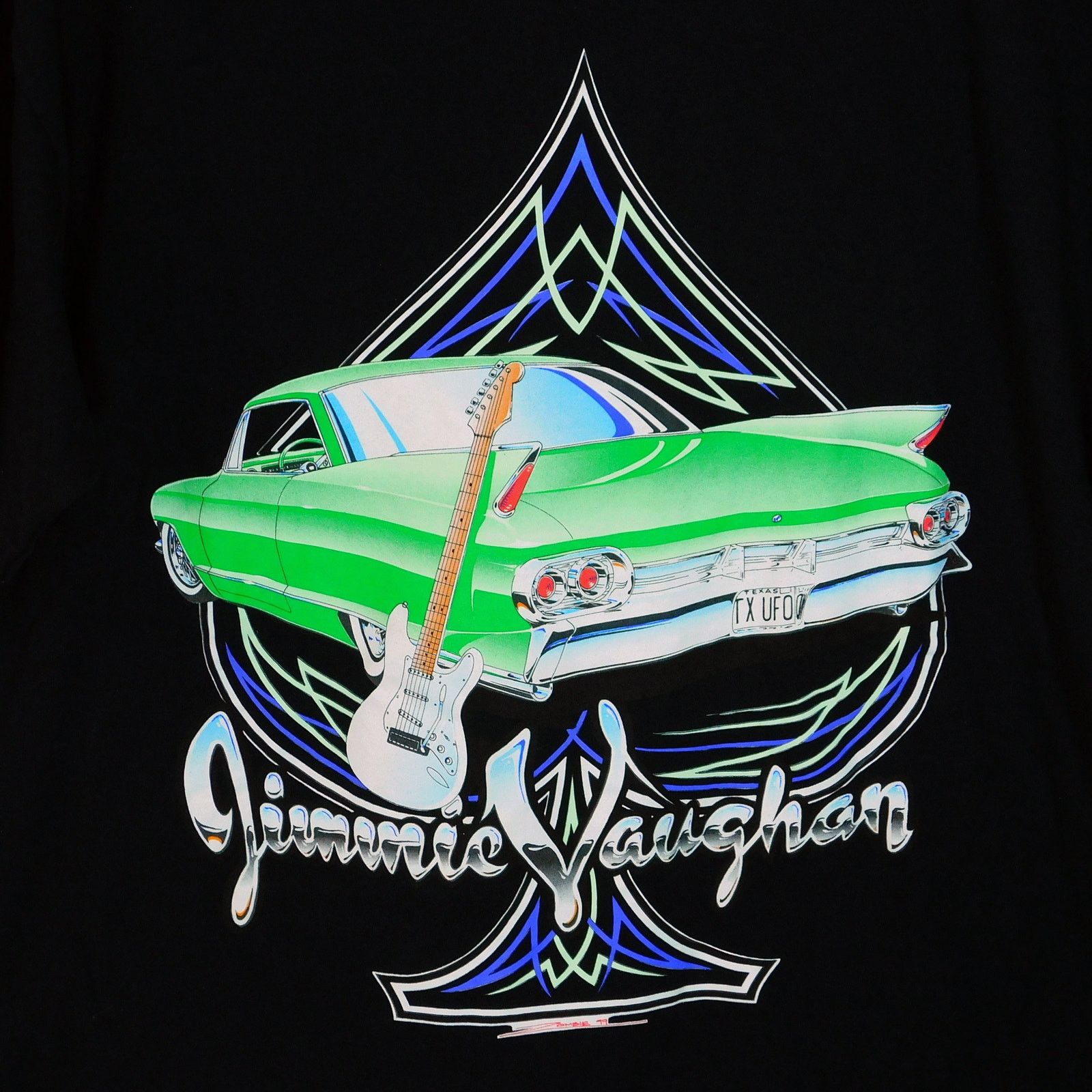 Hanes 90s Jimmie Vaughan Lowrider Pinstripe Graphic T Shirt Size L Size US L / EU 52-54 / 3 - 2 Thumbnail
