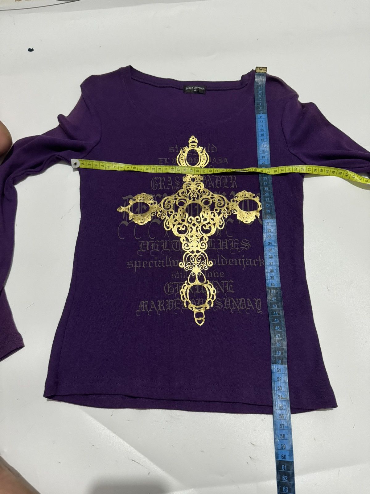 Hysteric Glamour × If Six Was Nine × Le Grande Bleu (L.G.B.) Gothic Poem Crosses Long sleeve Japanese Gal House Size US S / EU 44-46 / 1 - 8 Thumbnail