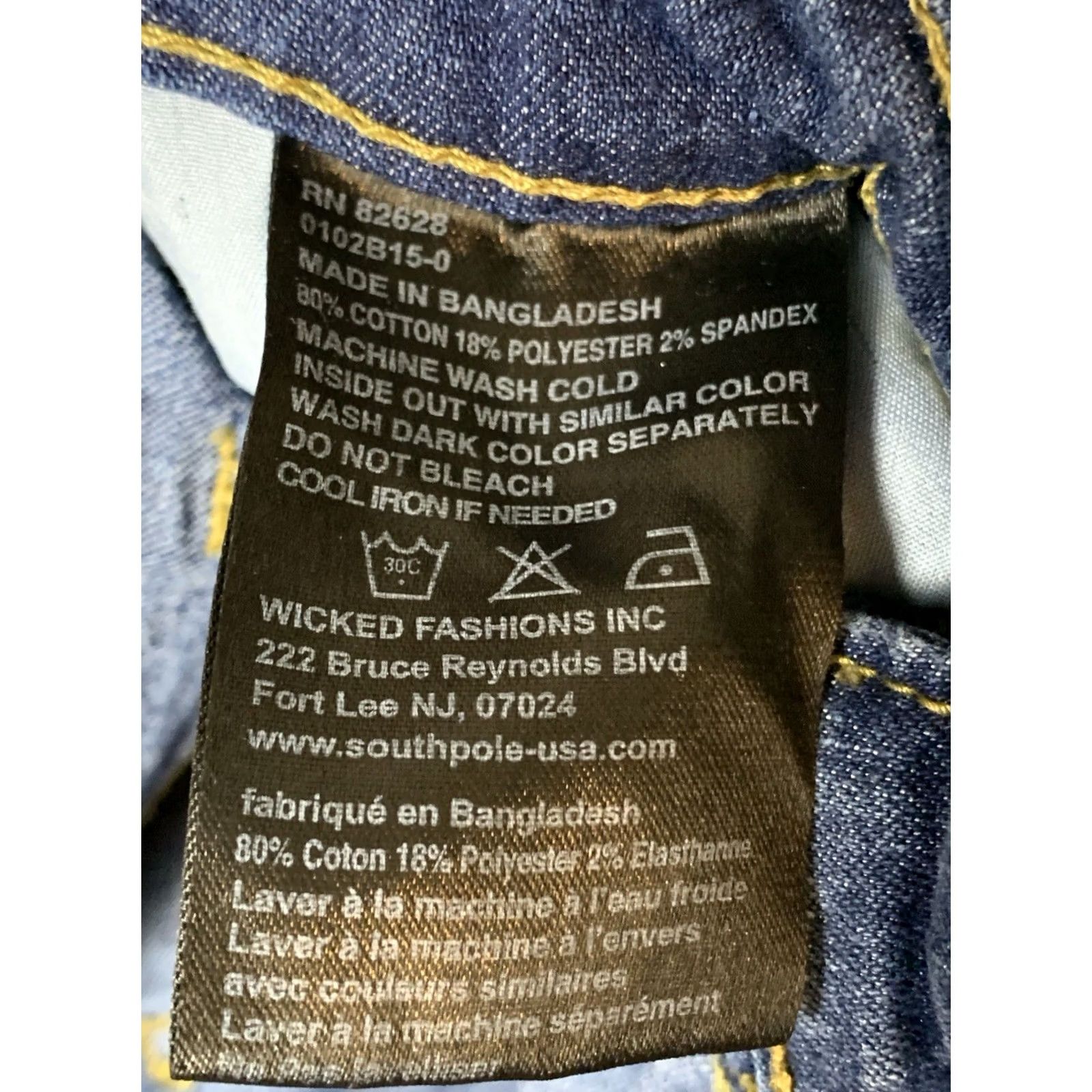 Southpole Southpole Jeans Mens 30x32 Blue Distressed Skinny Denim Hip Hop Grunge Y2K Size US 30 / EU 46 - 5 Thumbnail