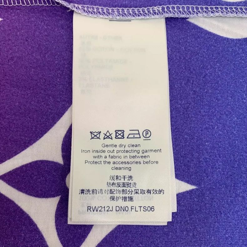 Louis Vuitton Louis Vuitton Color-block logo full-print cotton crew neck Size M / US 6-8 / IT 42-44 - 6 Thumbnail