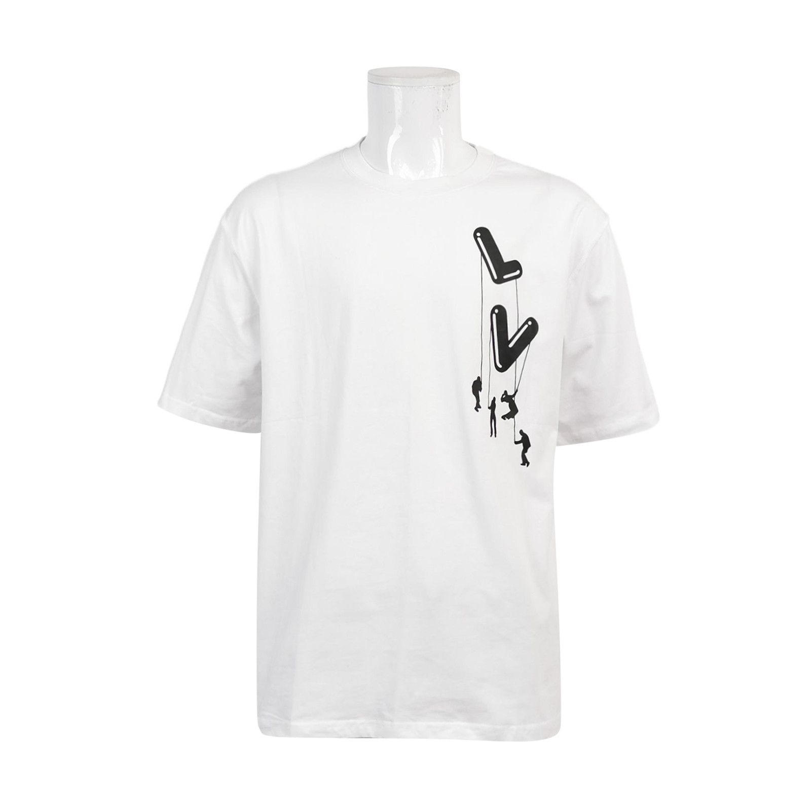 Louis Vuitton Cotton Logo Crewneck T-Shirt L