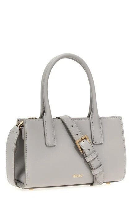 Versace VERSACE Medusa'95 Gray Small Leather Tote New Authentic Size ONE SIZE - 2 Thumbnail