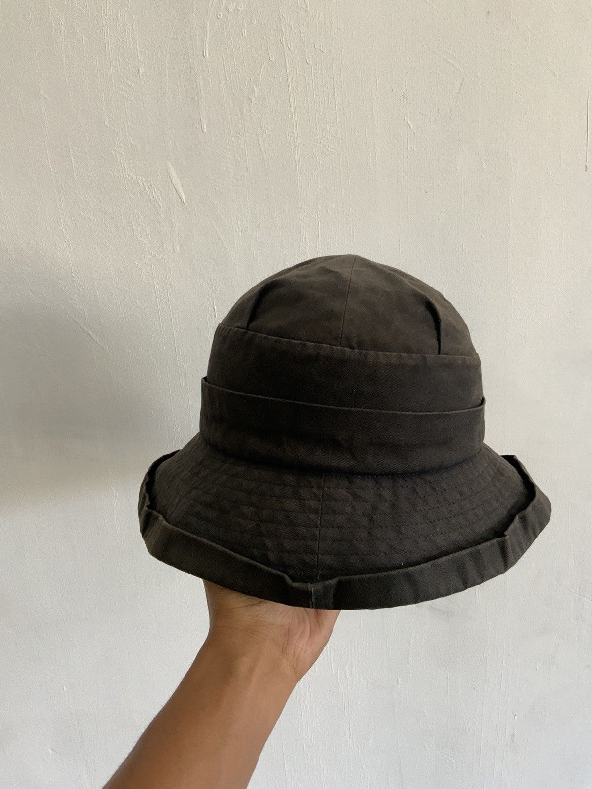 Japanese Brand Top Valu Fade Black Outdoor Bucket Hat Size ONE SIZE - 2 Thumbnail