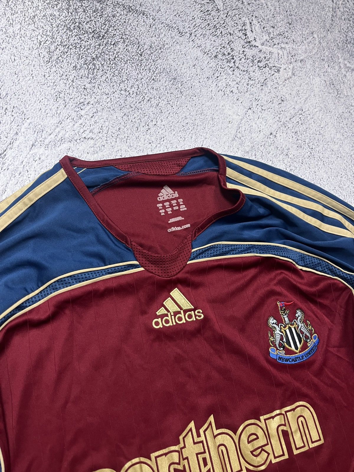 Adidas Adidas Newcastle United 2006 Away Longsleeve Soccer Jersey Size US XXL / EU 58 / 5 - 13 Thumbnail