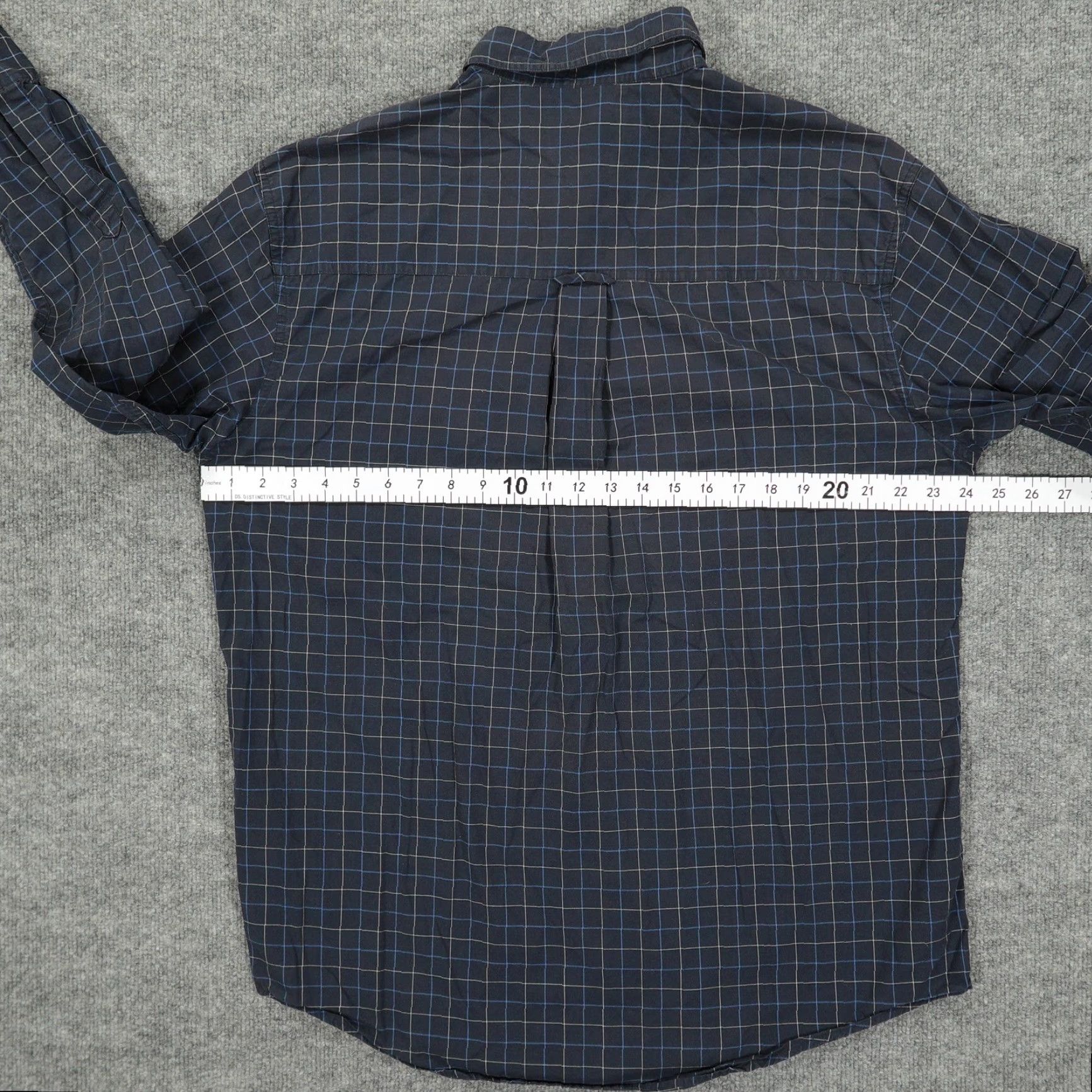 Chaps Chaps Ralph Lauren Shirt Mens L Navy Button-Down Long Sleeve Windowpane Size US L / EU 52-54 / 3 - 5 Thumbnail