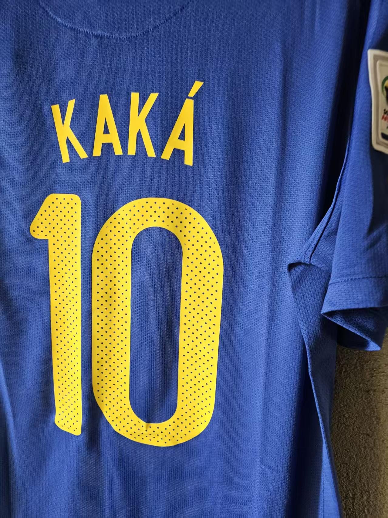 Other 2010 Brazil #10 Kaka Jersey Away Size US L / EU 52-54 / 3 - 4 Thumbnail