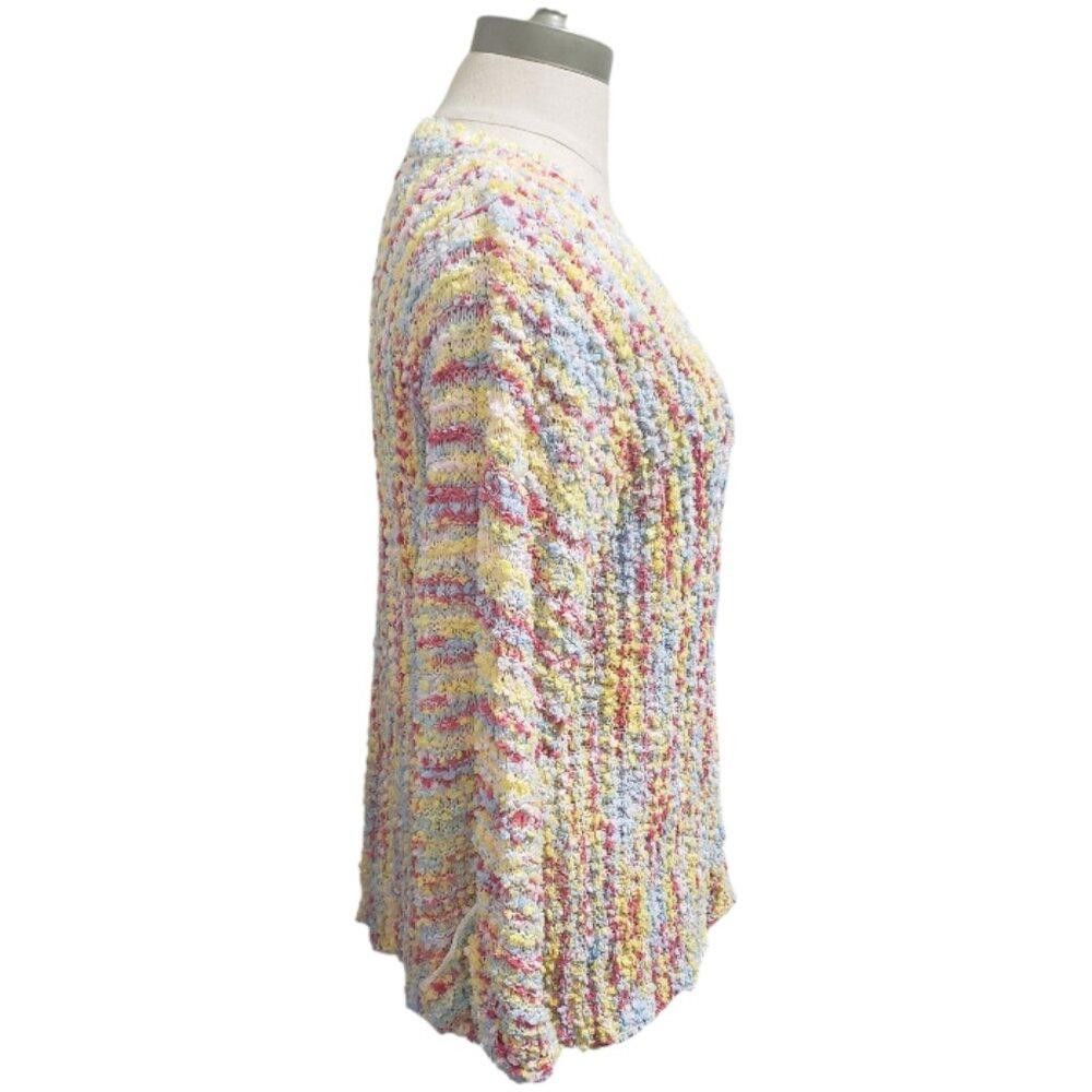 Designer CT1906 Ethyl Pastel Color V-neck Sweater M Size M / US 6-8 / IT 42-44 - 3 Thumbnail