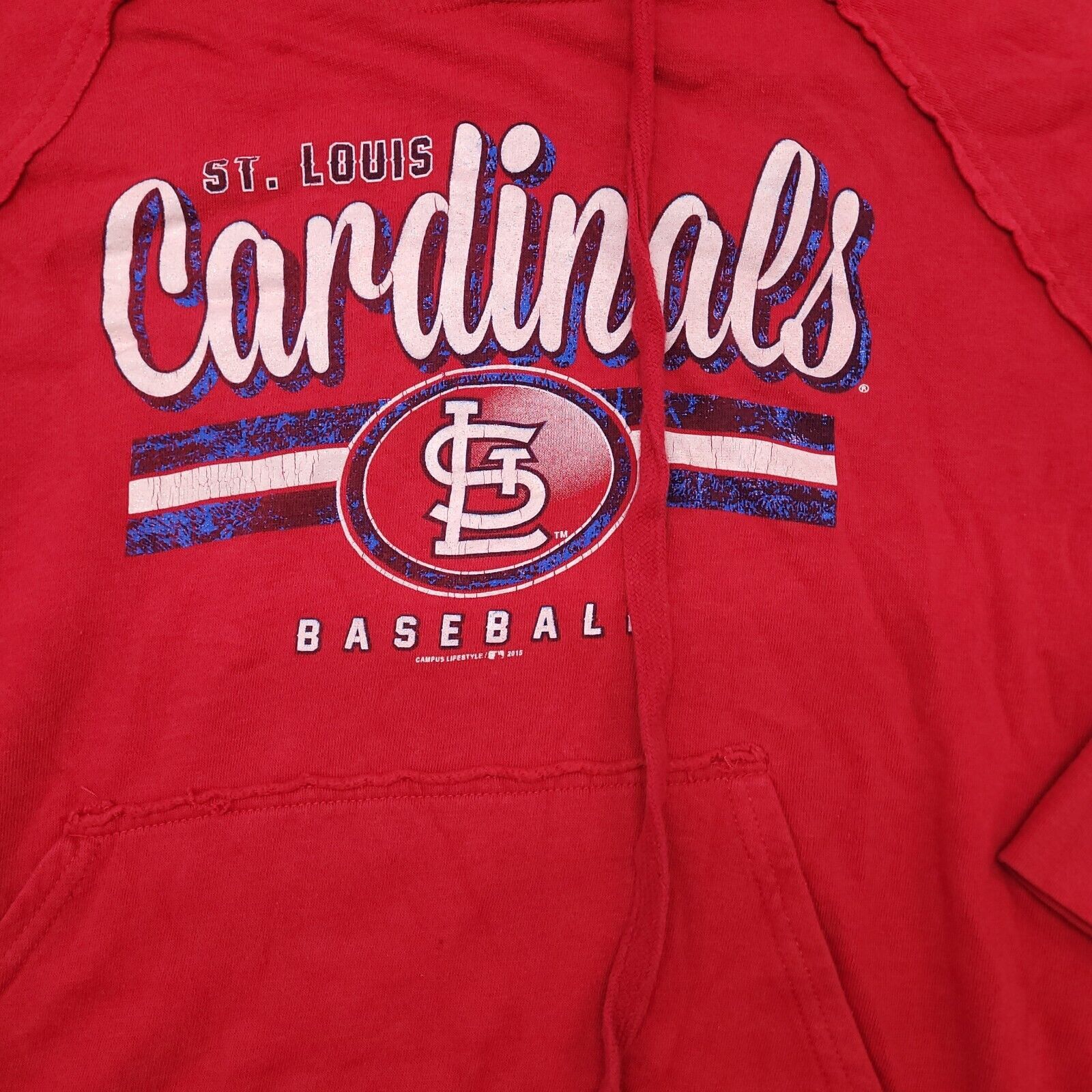 MLB MLB St Lois Cardinals Pullover Hoodie Women Size Large L Red Size L / US 10 / IT 46 - 5 Thumbnail