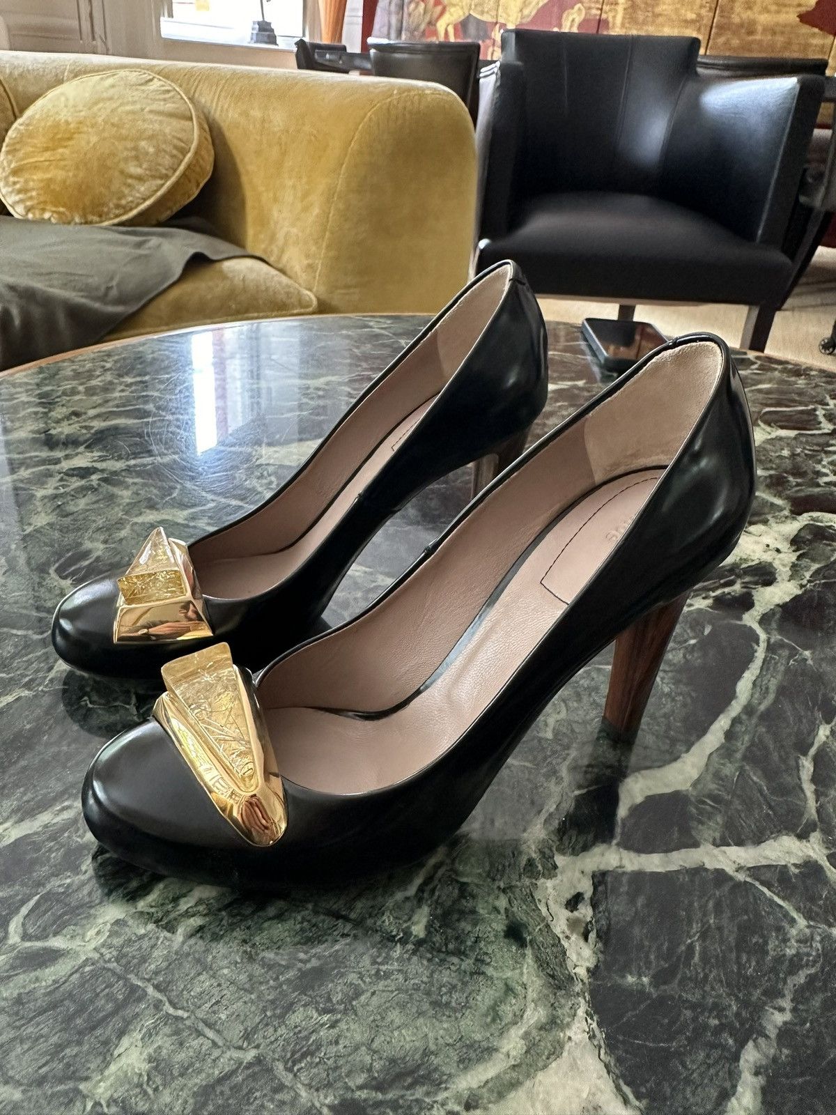 Sam Edelman Black Heels Size US 7.5 / IT 37.5 - 2 Thumbnail