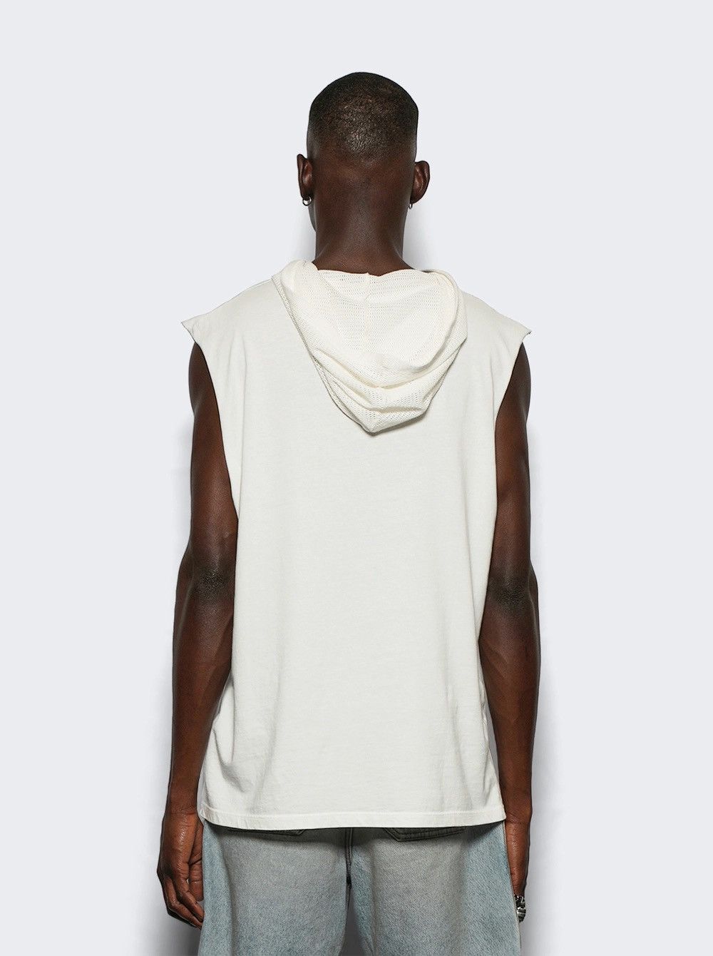 Maison Margiela MM6 Maison Margiela White Hooded Tank Top Size M 2025 Size US M / EU 48-50 / 2 - 2 Thumbnail