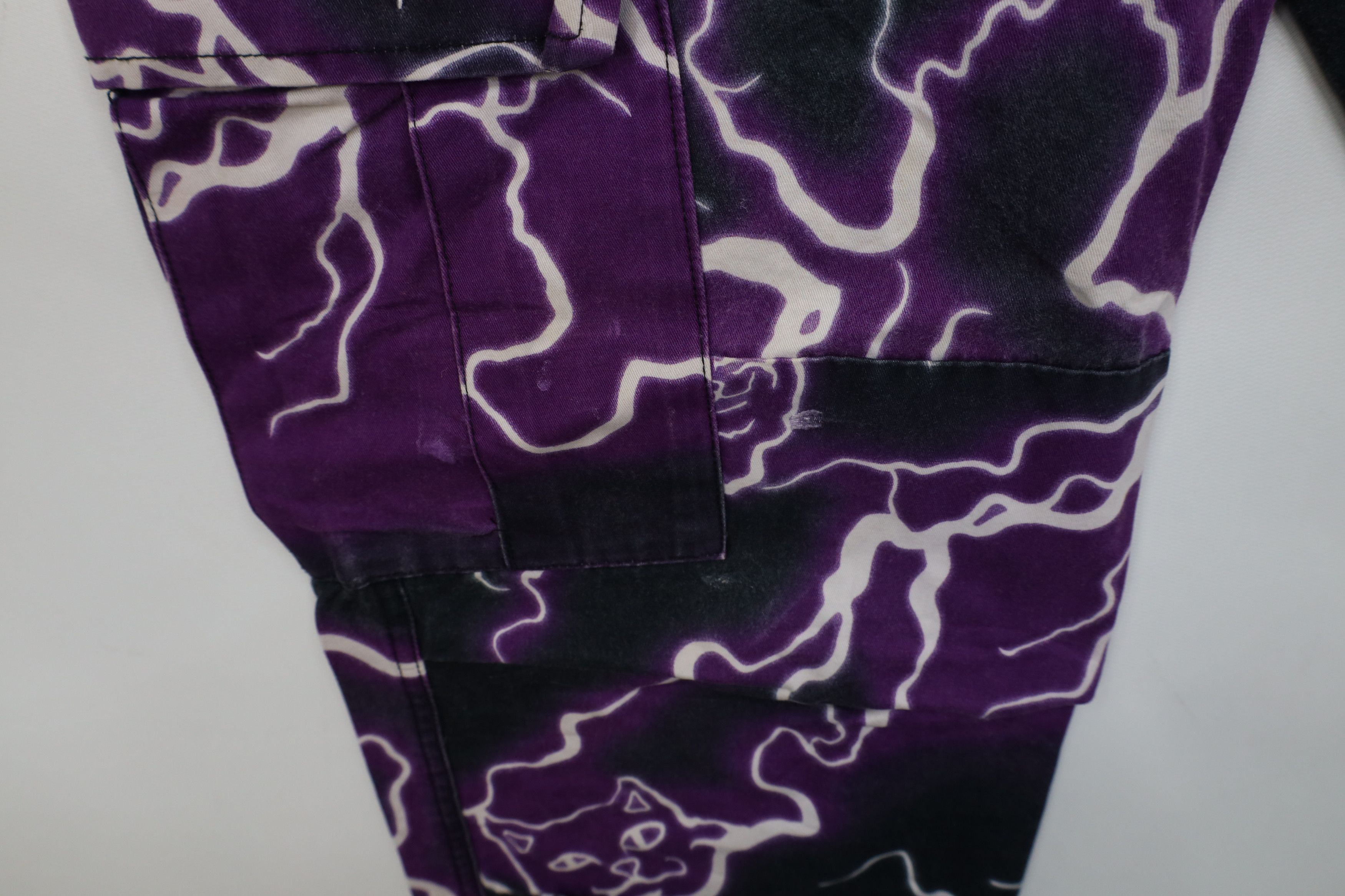 Vintage Vintage Y2K Streetwear Cat Lightning Cargo Pants Cotton Size US 32 / EU 48 - 7 Thumbnail