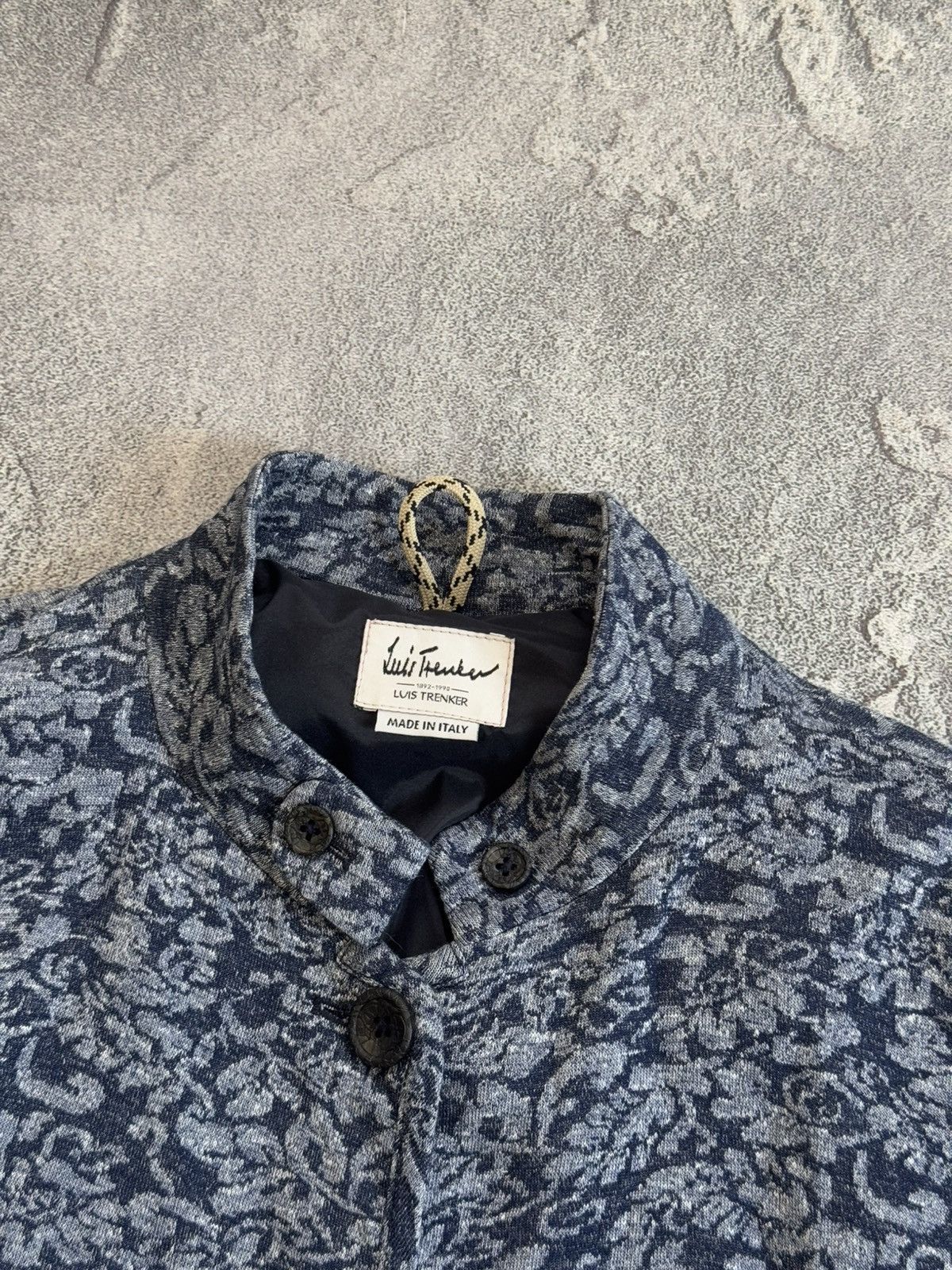 Designer Luis Trenker 46size linen blue blazer jacket coat button up Size L / US 10 / IT 46 - 8 Thumbnail