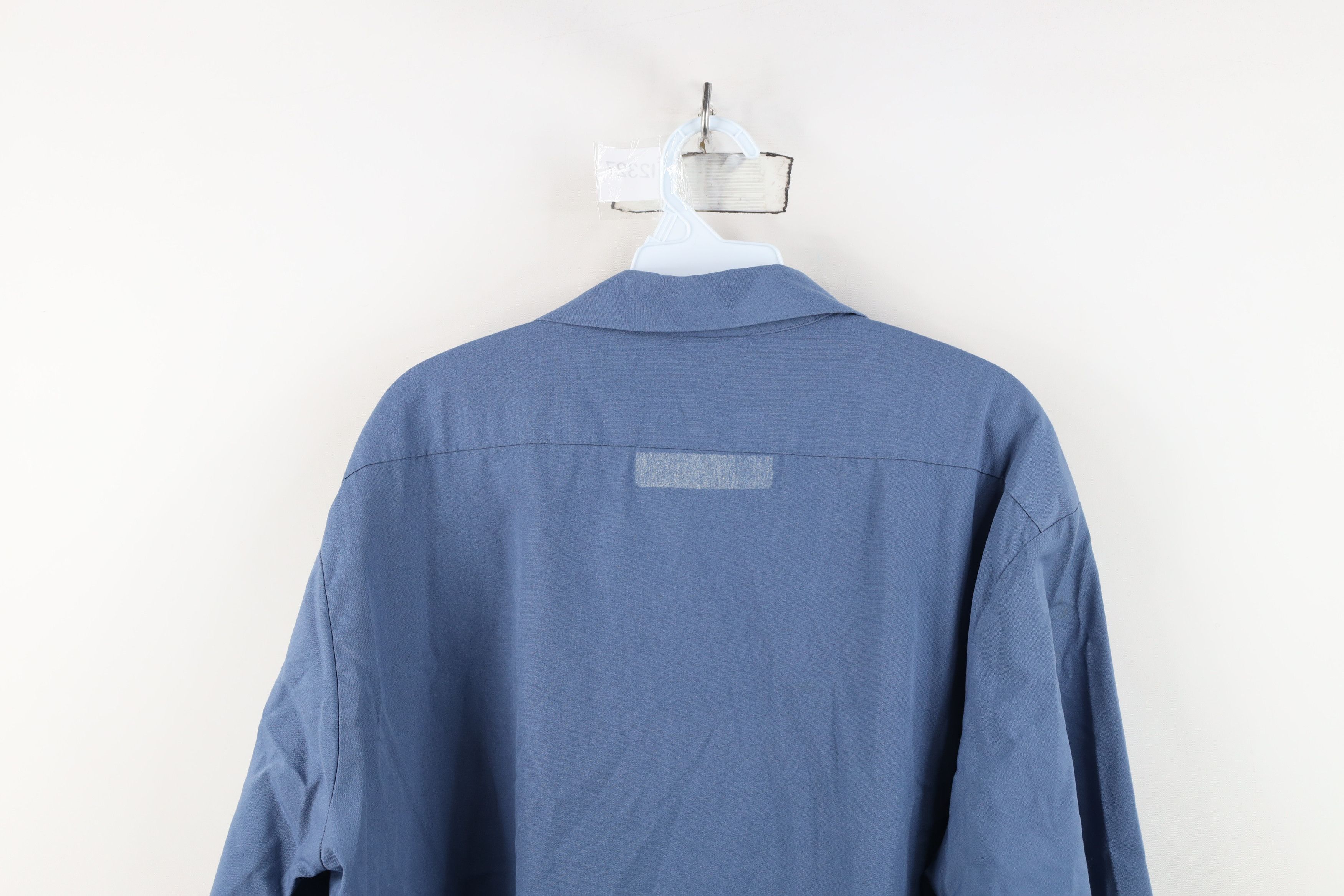 Vintage Vintage 70s Streetwear Mechanic Button Shirt Blue USA Size US XL / EU 56 / 4 - 13 Thumbnail