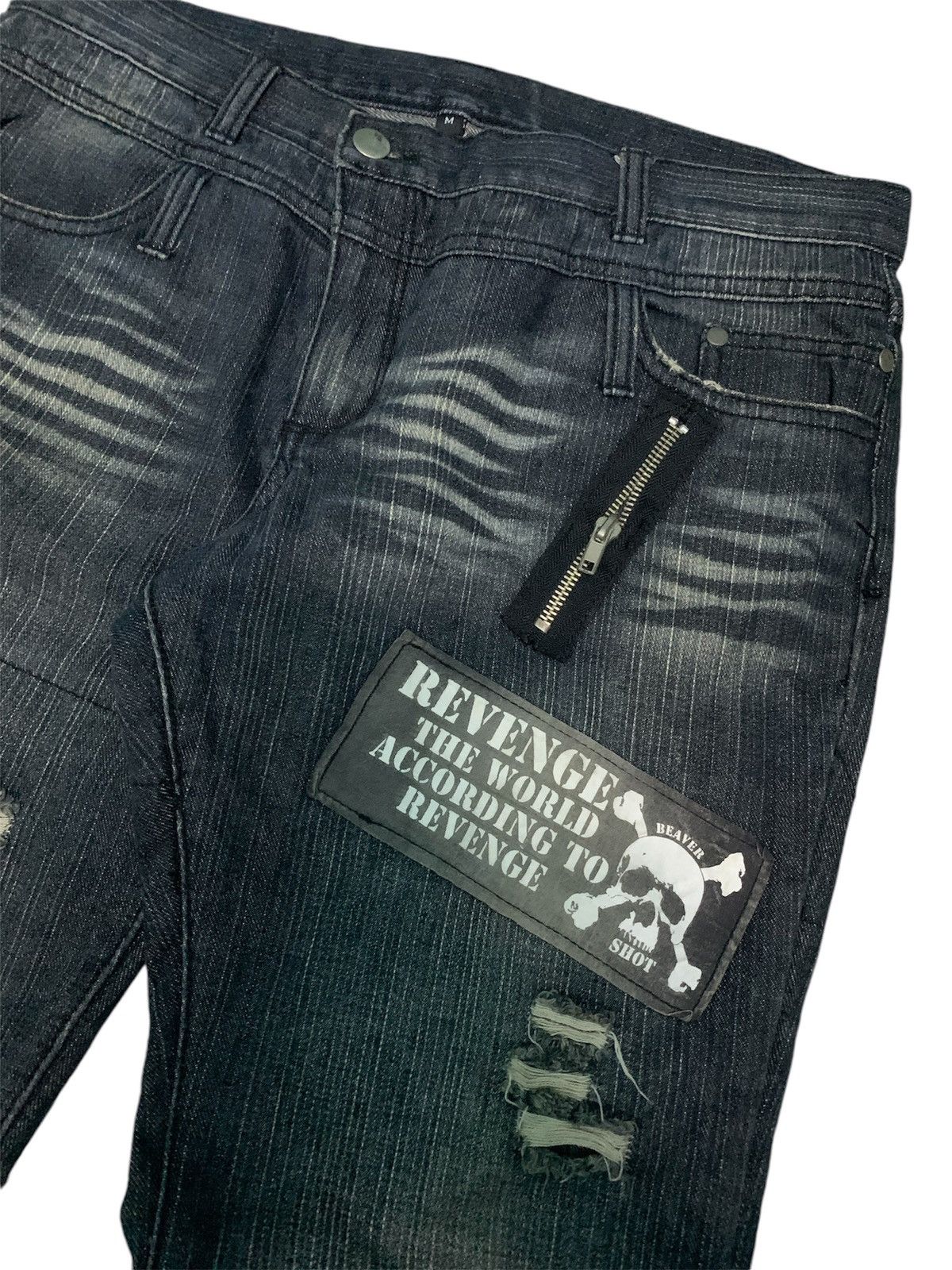 Le Grande Bleu (L.G.B.) Seditionaries Punk Sex Pot Revenge Denim Size US 32 / EU 48 - 5 Thumbnail