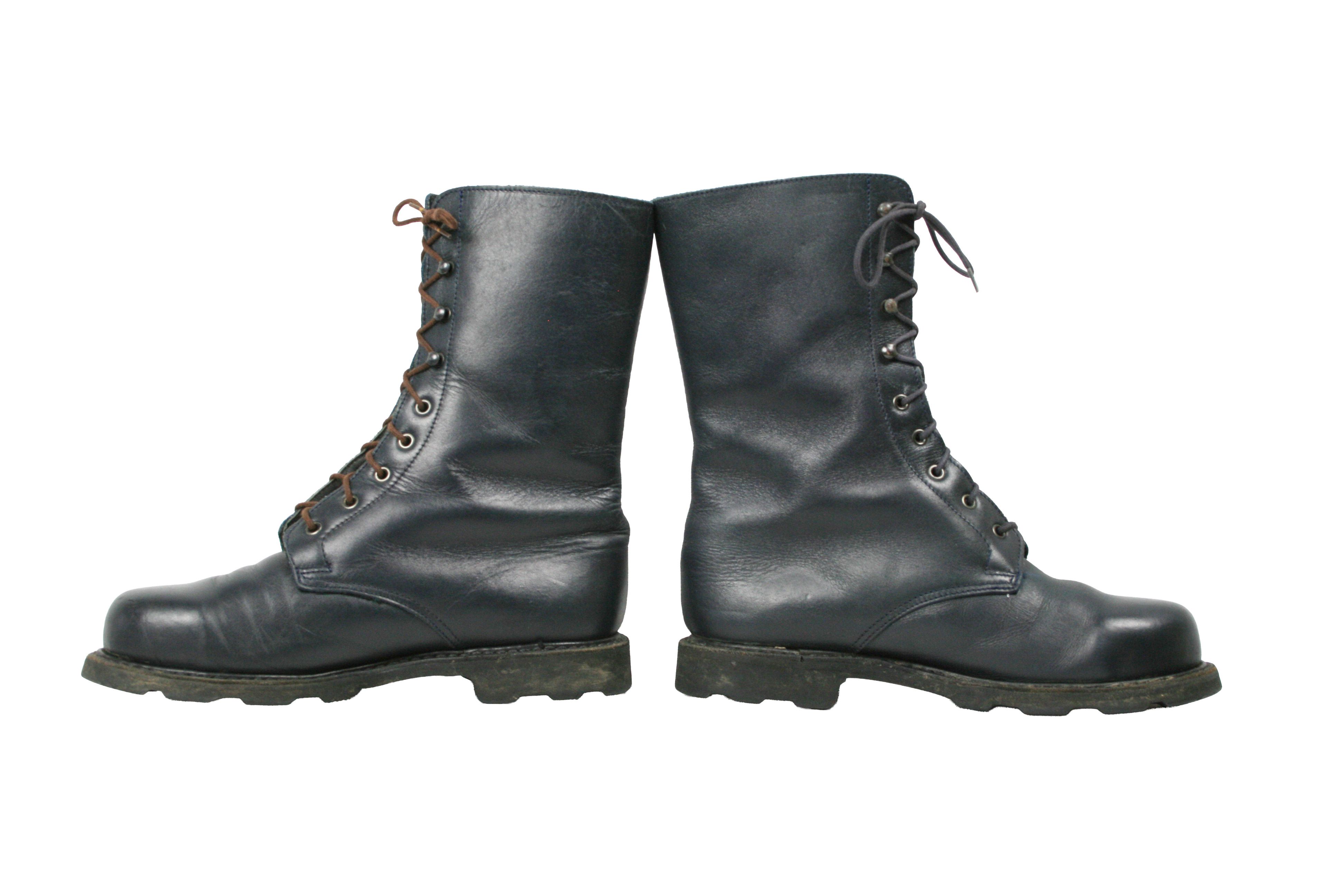 Paraboot Parachoc 90S Leather Lined Biker Work Boots Vintage France Size US 8 / IT 38 - 9 Thumbnail